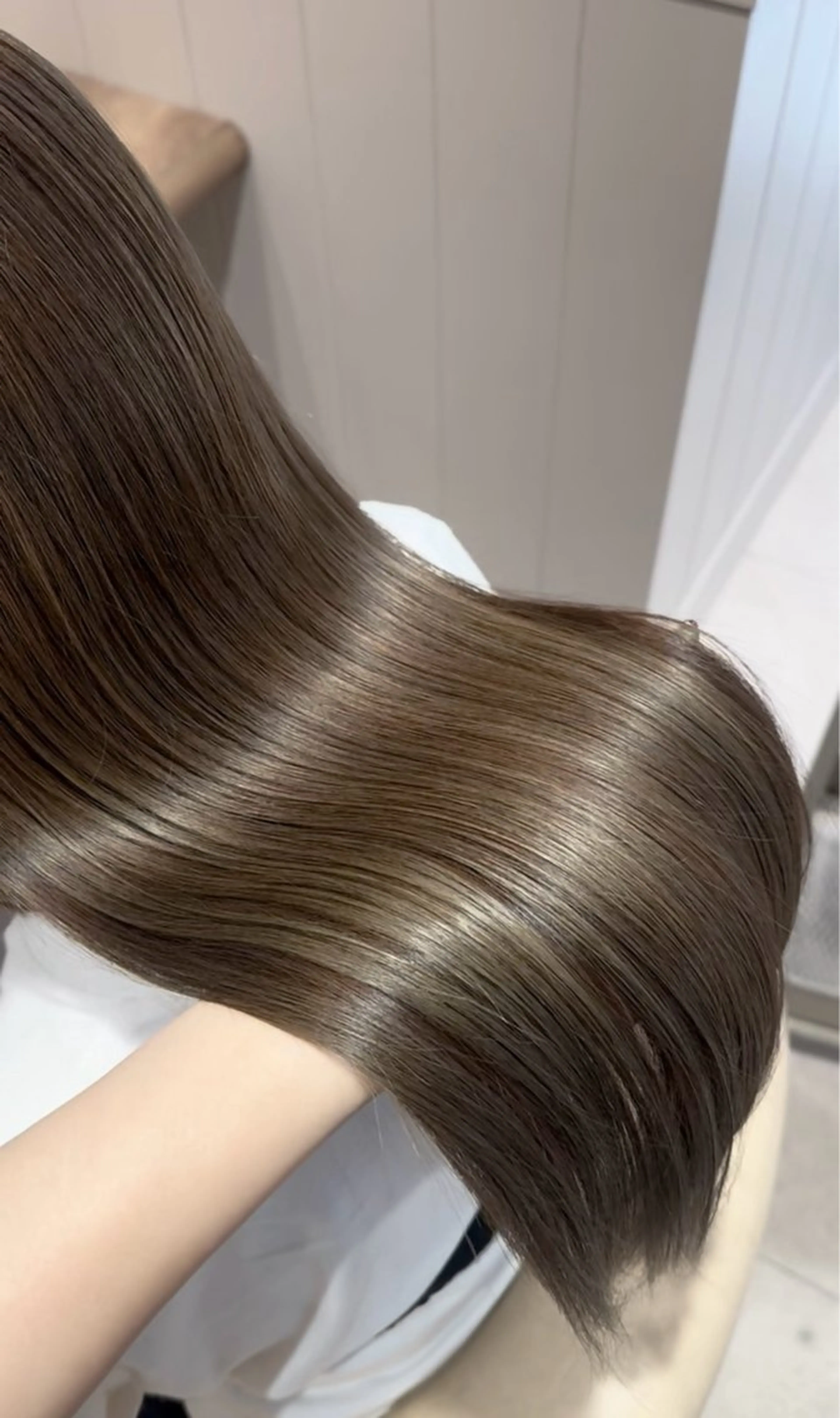 ロング カラー 縮毛矯正 トリートメント uuna♱/ユウナ トレンドhair🩶のヘアスタイル