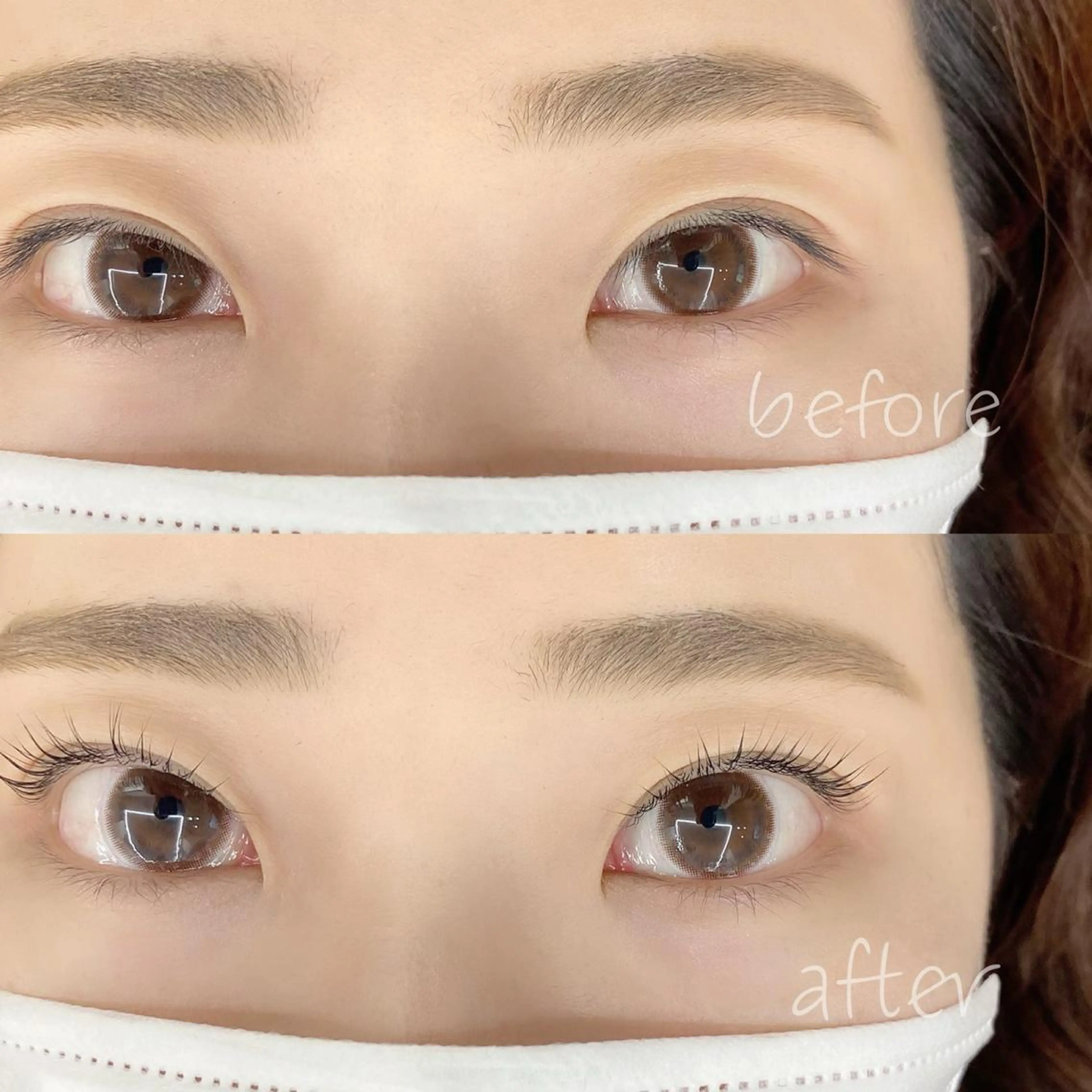 マツエク・マツパ ケラチンラッシュリフト LILY BABEのマツエク・マツパデザイン