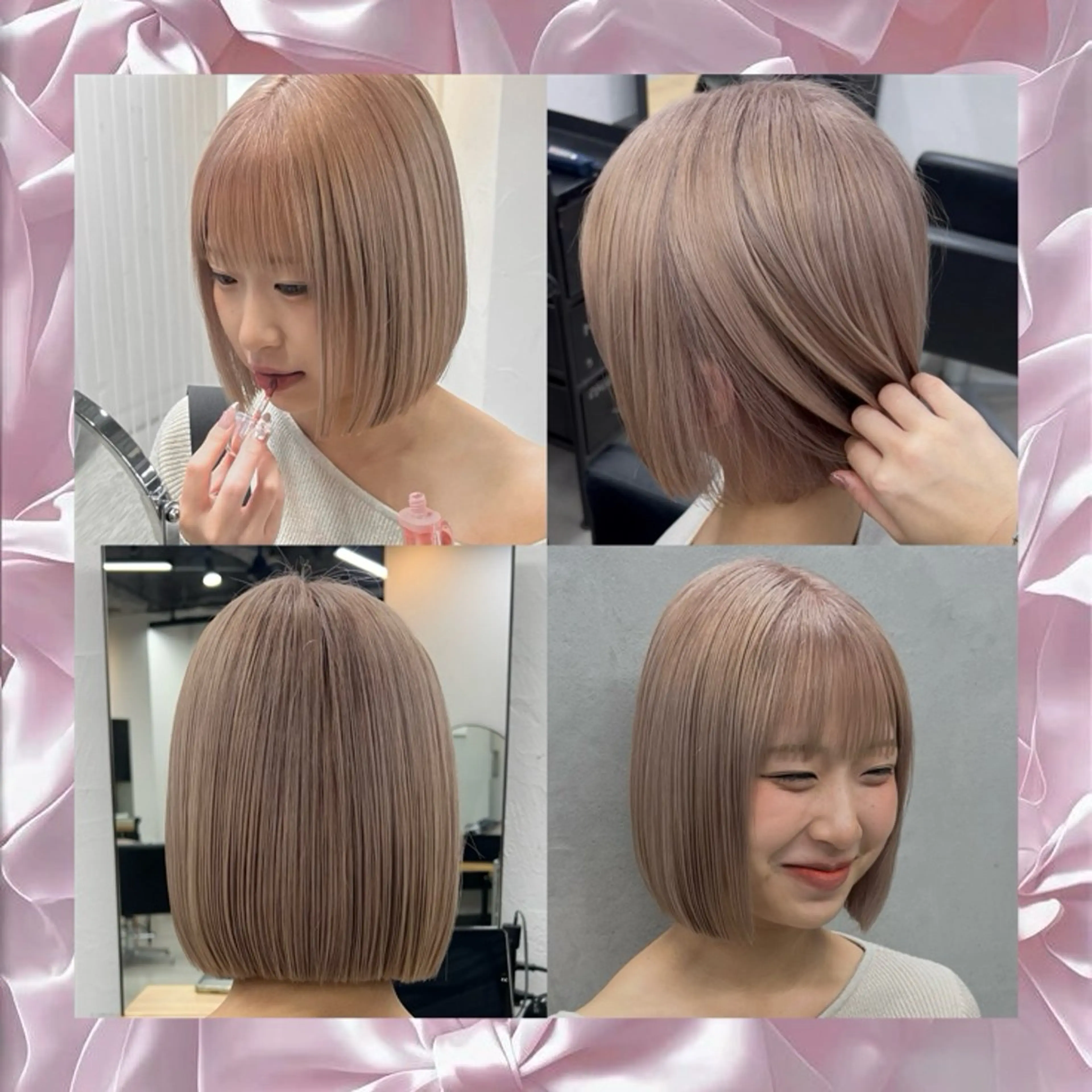 カラー ヘアカラー 🎀 のえか/ハイ トーン/ピンク🤍のヘアスタイル