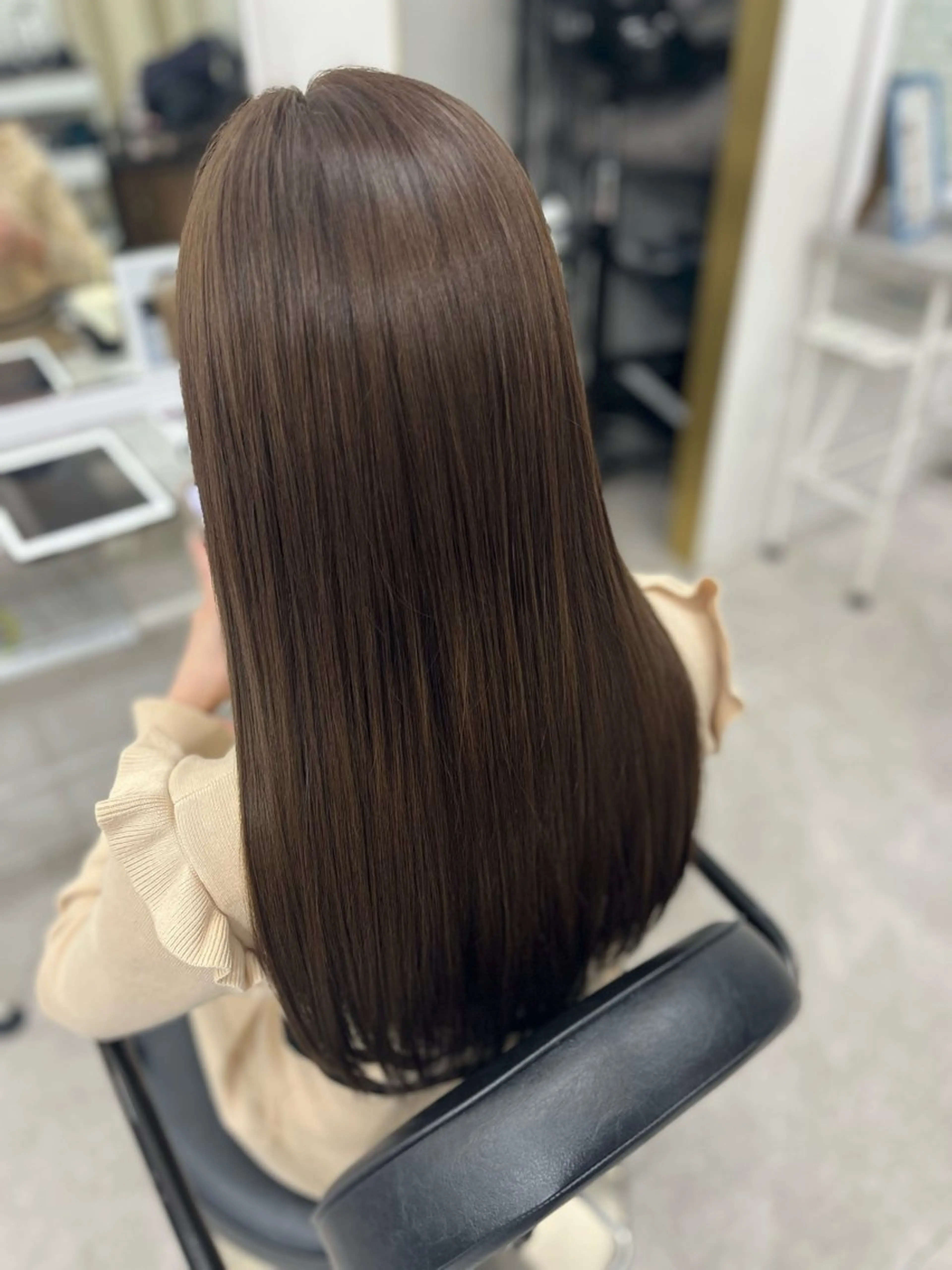 ロング カラー ブラウンカラー カット ヘアカラー トリートメント 🫧ぷる艶カラー🫧 Yuubi🦩のヘアスタイル