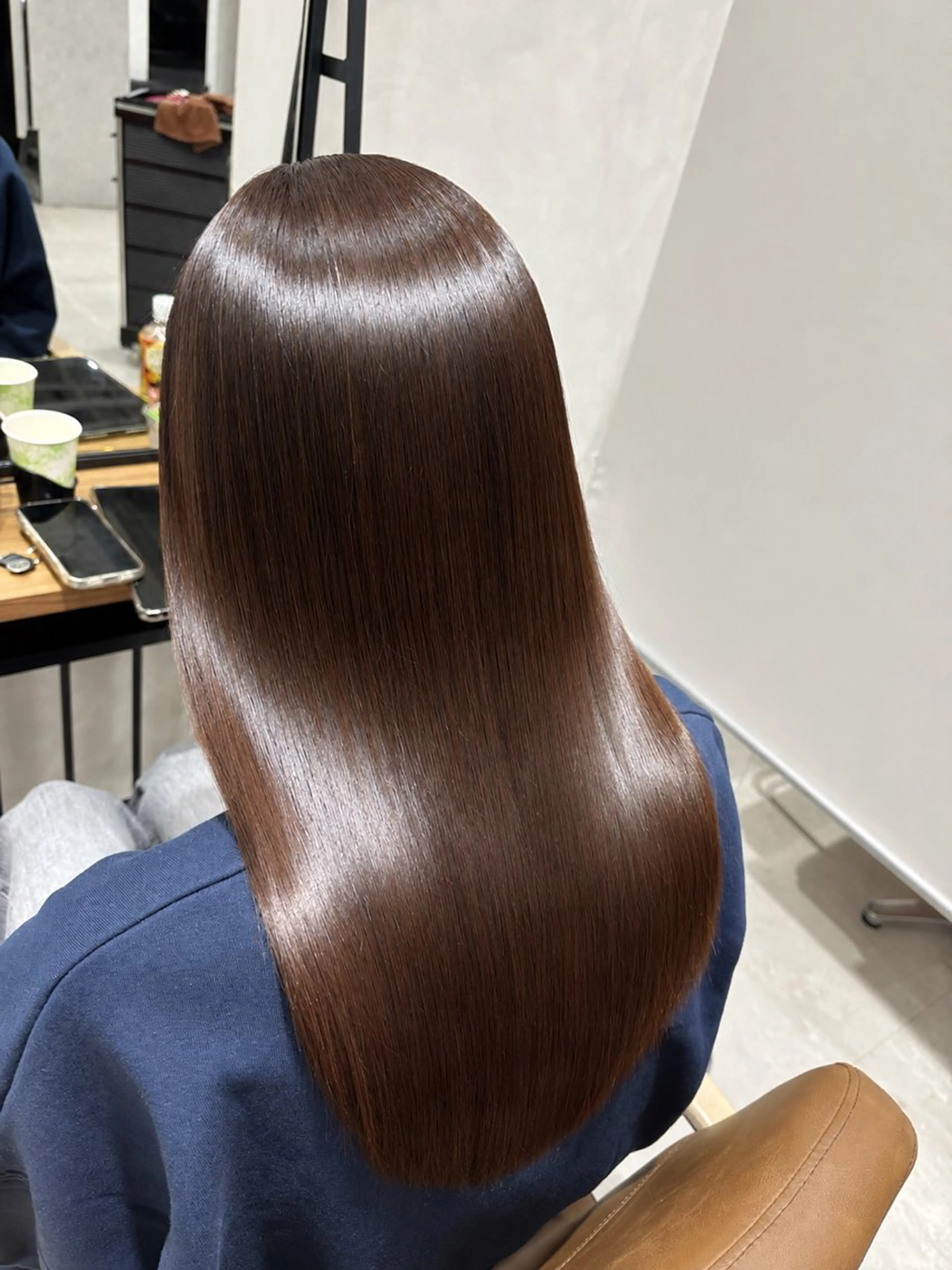 ロング 髪質改善 縮毛矯正 𝓝𝓞𝓐🌹✨️ ツヤ髪/髪質改善のヘアスタイル