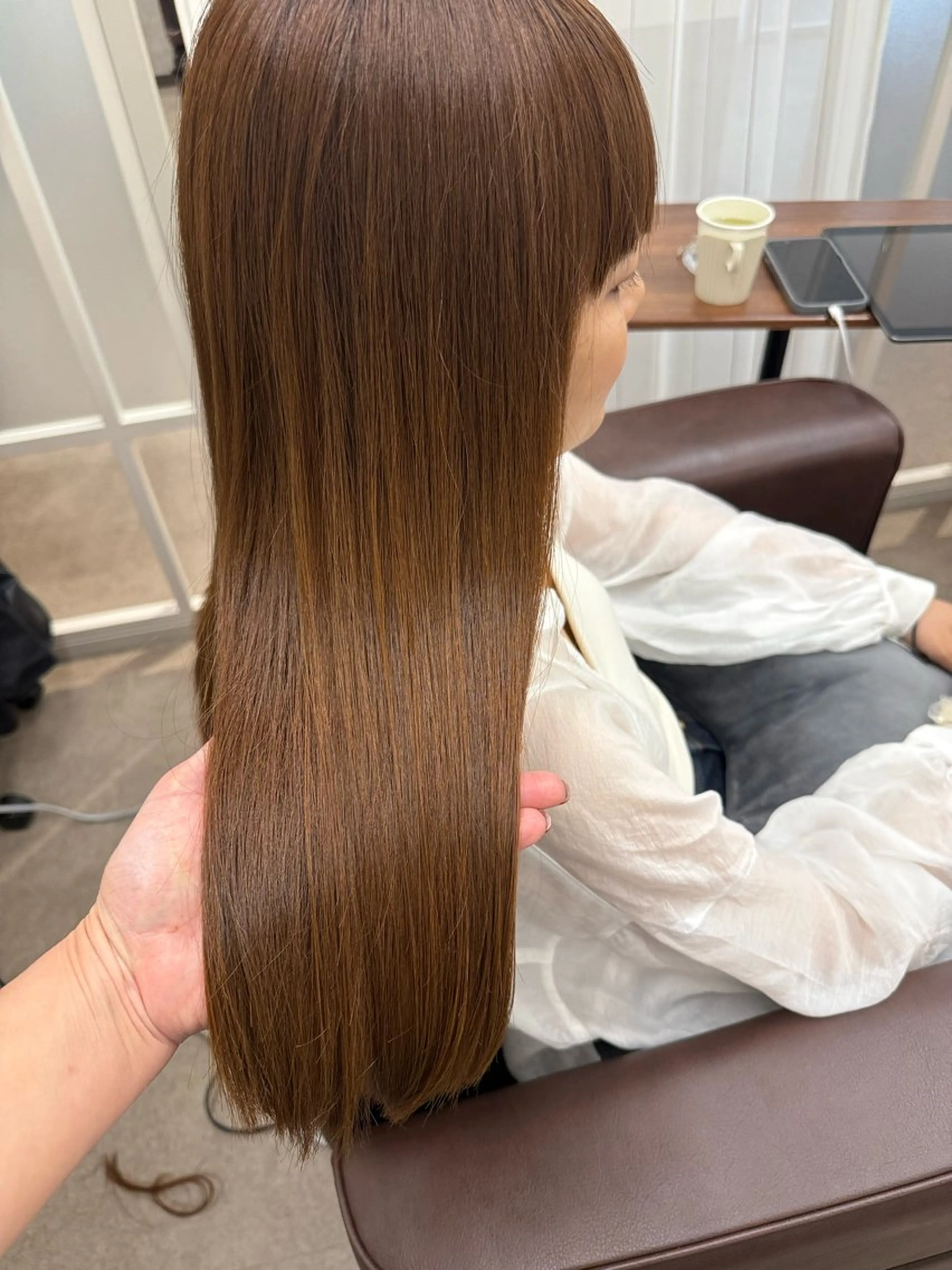 ロング 髪質改善 ロング トリートメント 半個室 サロン🪽新宿3丁目のヘアスタイル