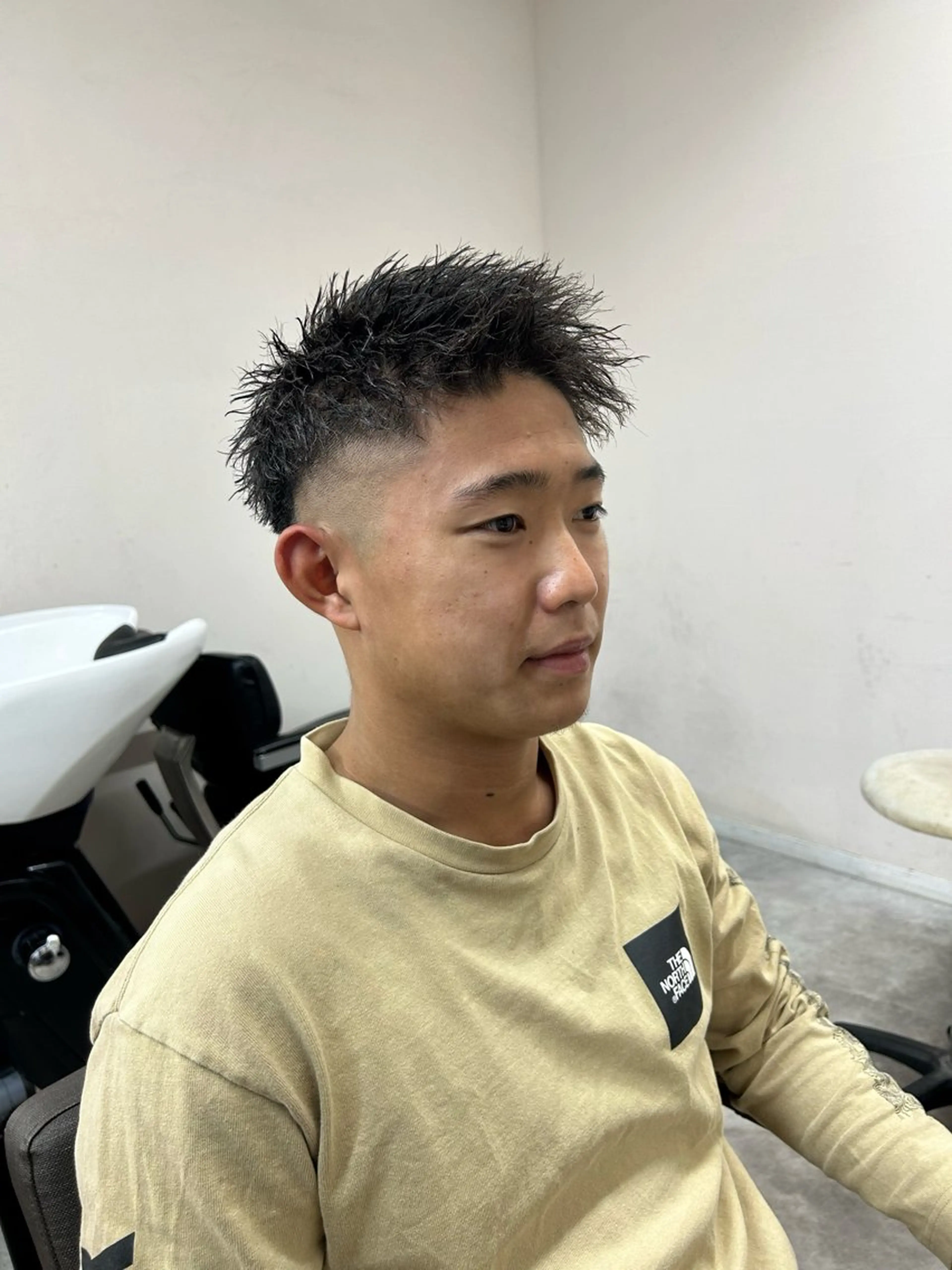 ショート パーマ パーマ 渋谷 【メンズ特化】ナゴムのヘアスタイル