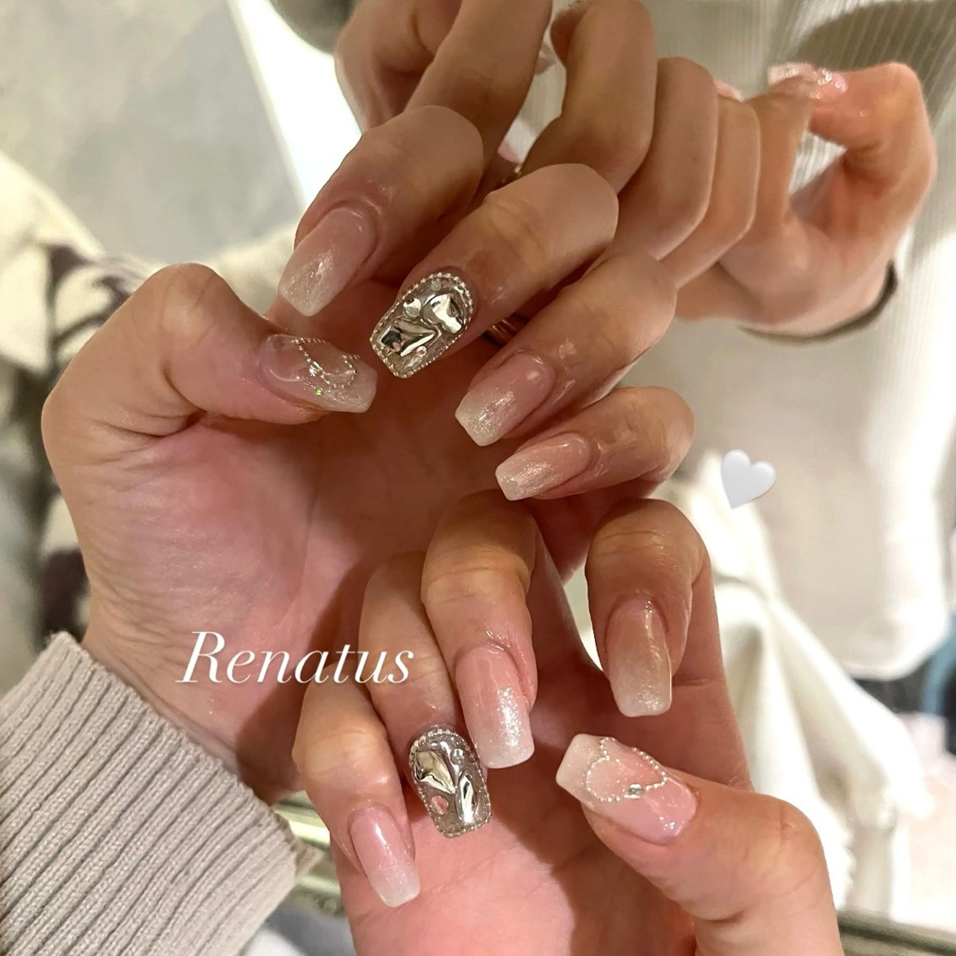 たっぷりデザイン🤍120min持ち込みコース🎀✨(オフなし)の写真