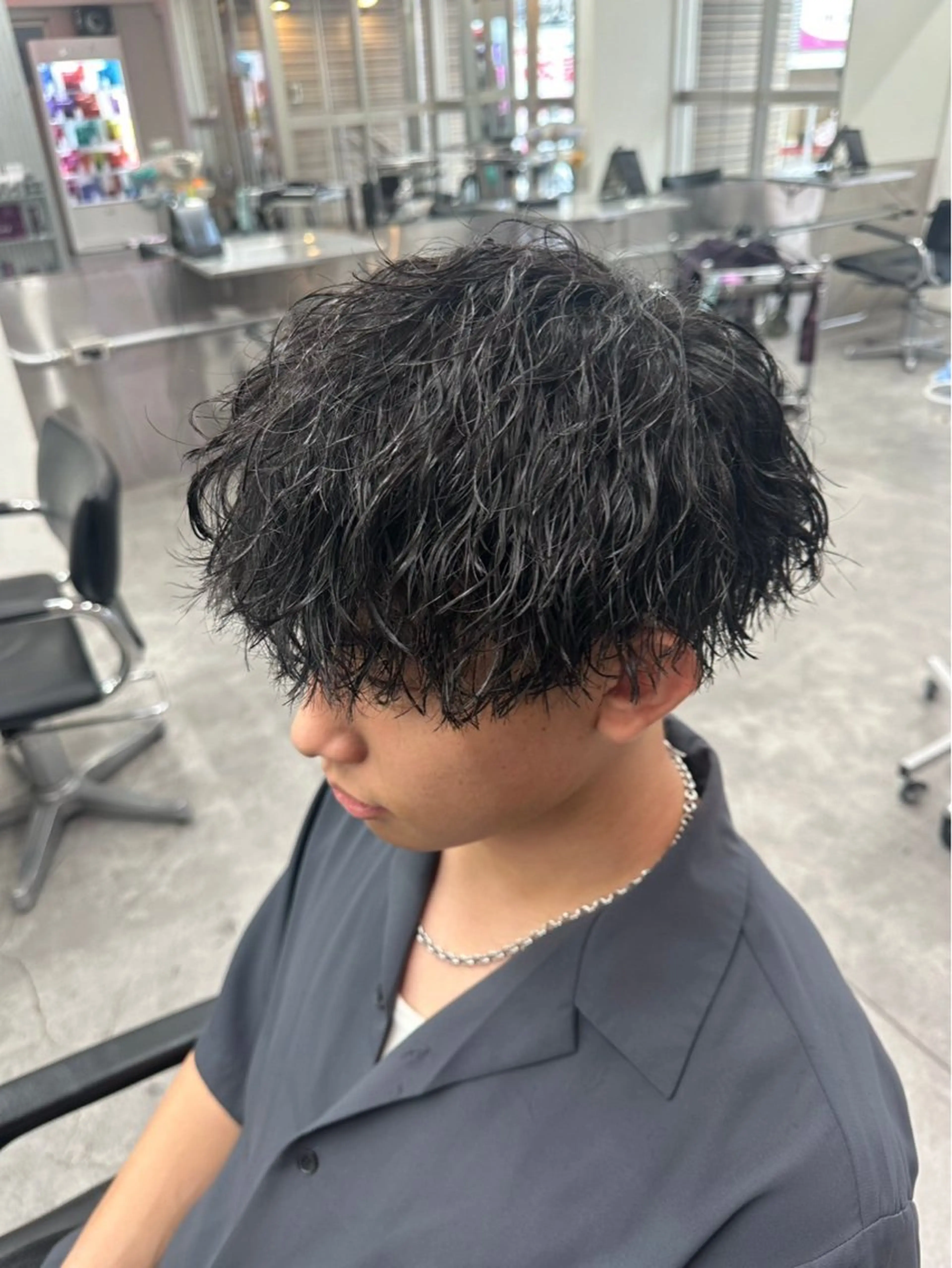 ショート パーマ メンズ カット パーマ ヘアセット お悩み解消✨/ メンズパーマ✨/直樹のヘアスタイル