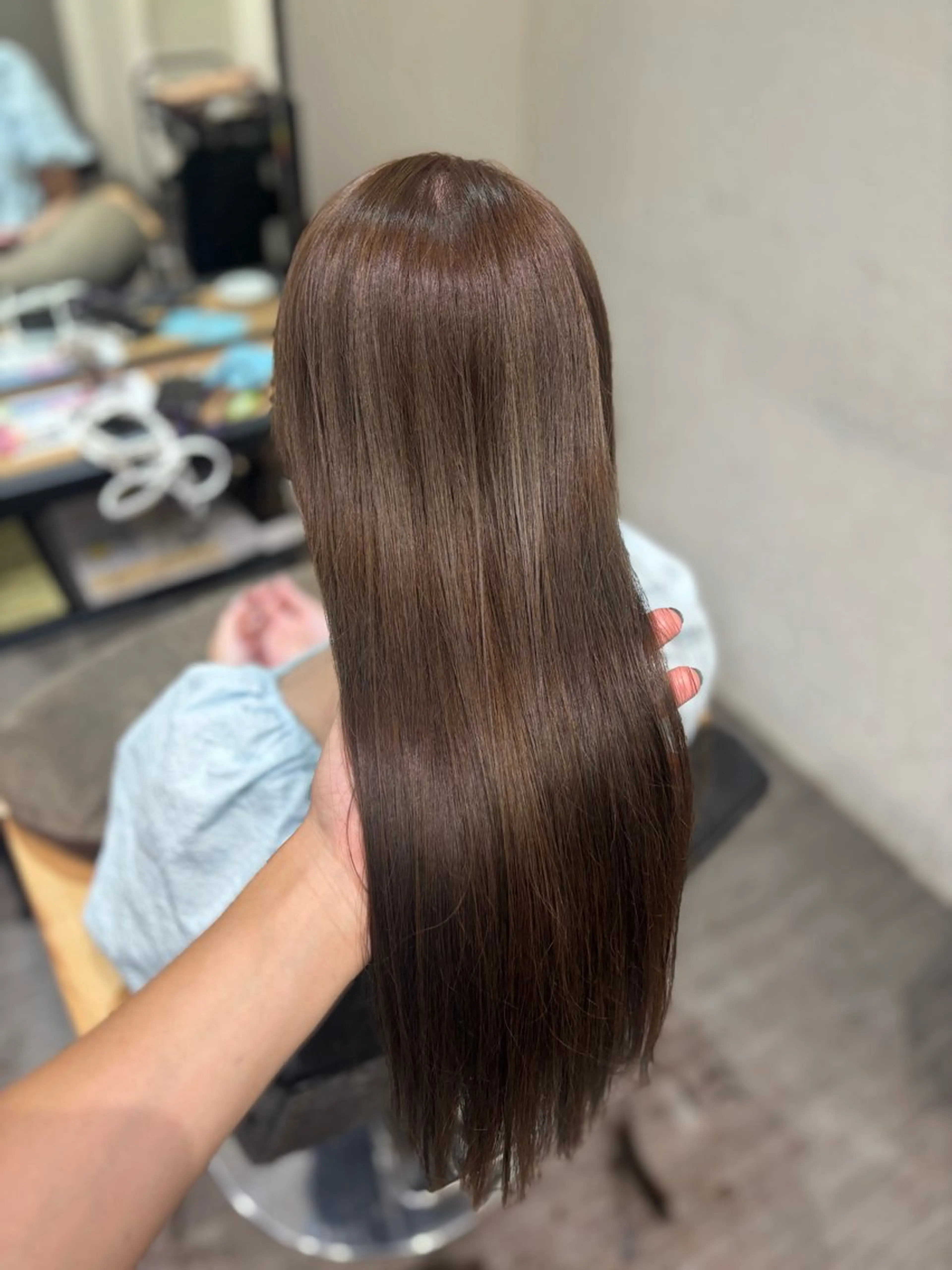 カット＋極潤縮毛矯正＋卵殻TRの写真