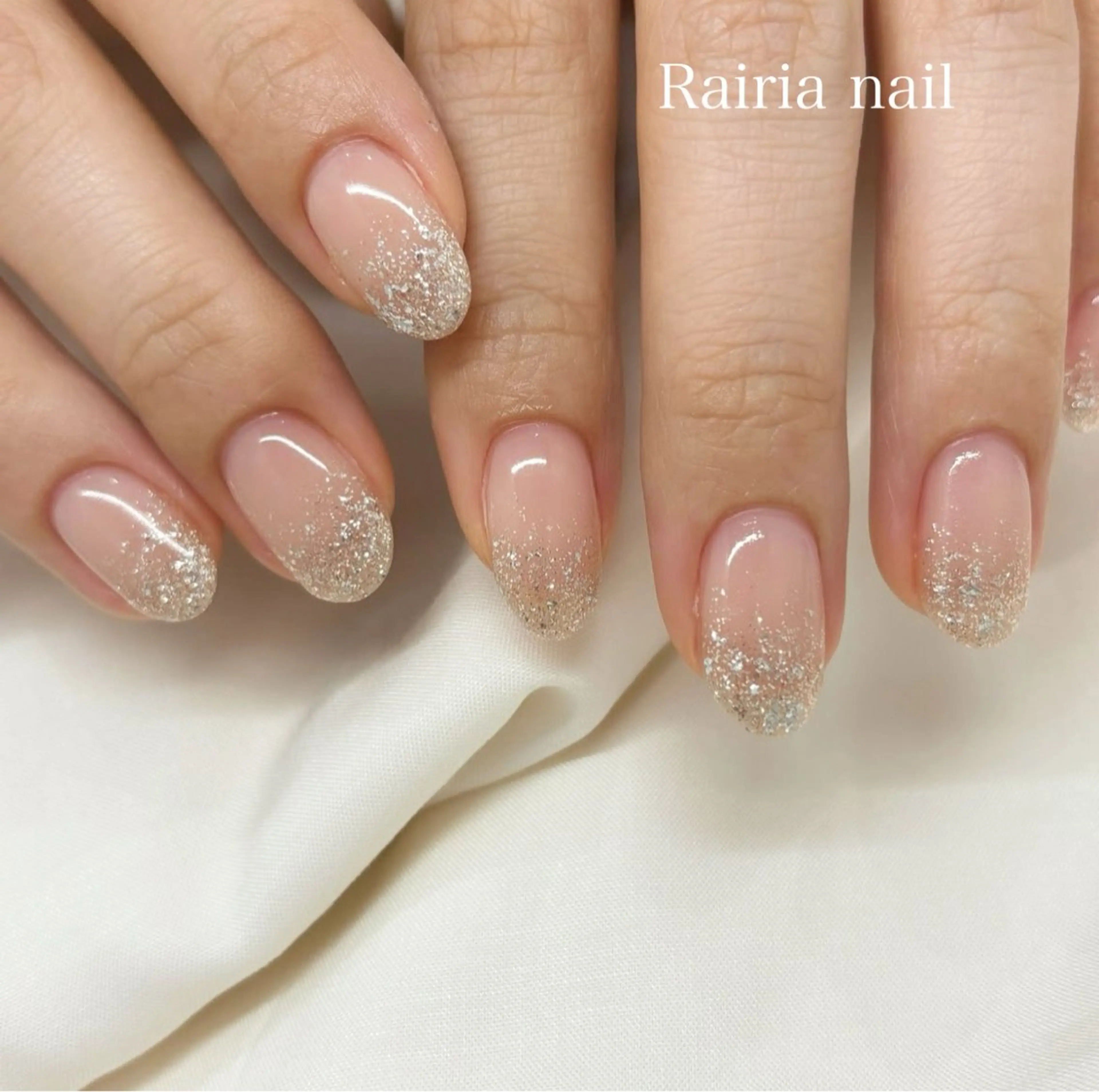 ネイル グリーン 持ち込み ハンドネイル Rairia nail本八幡店のネイルデザイン