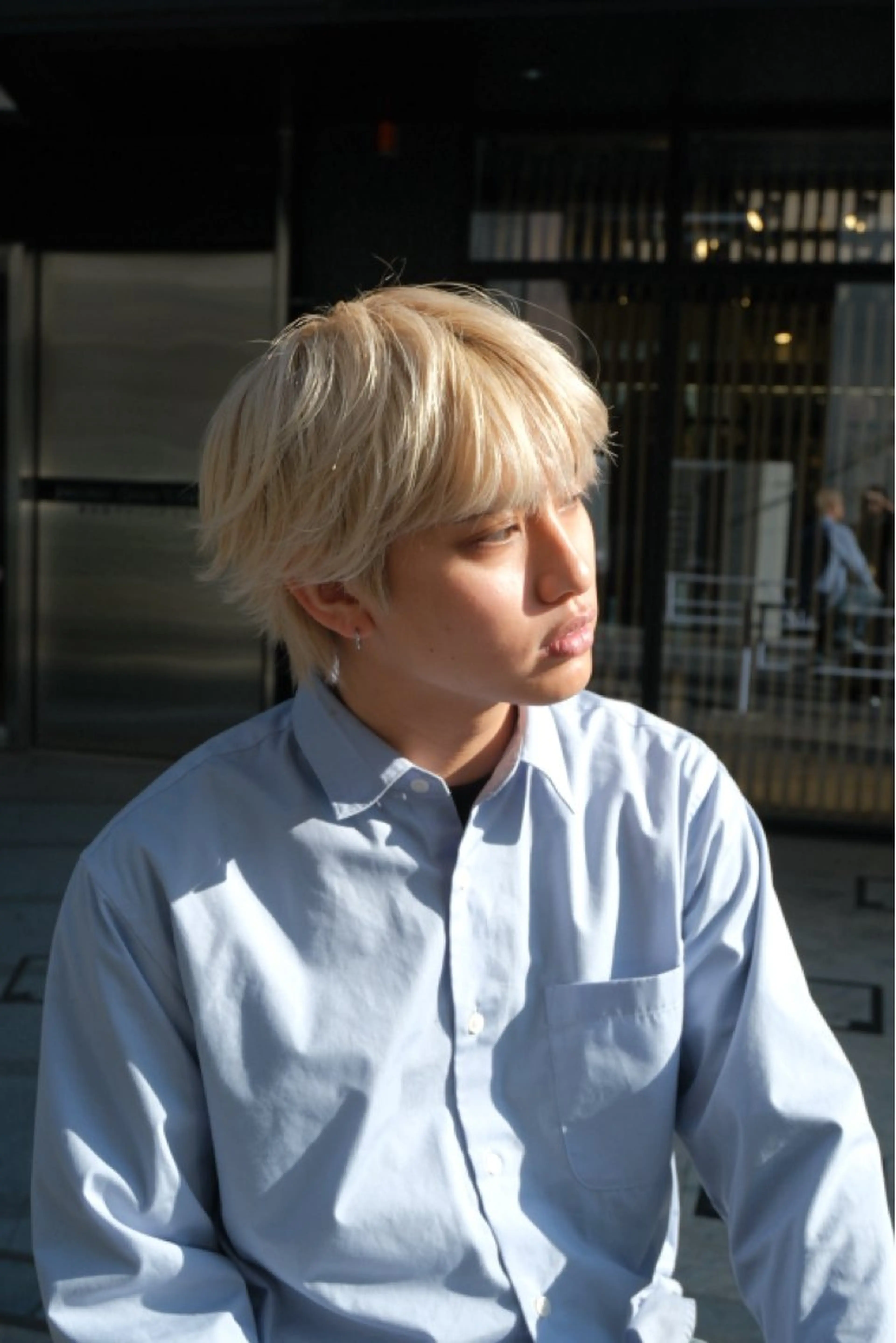 ショート メンズ ヘアカラー December/jingumae所属・メンズパーマ No.1うえちりくのヘアスタイル