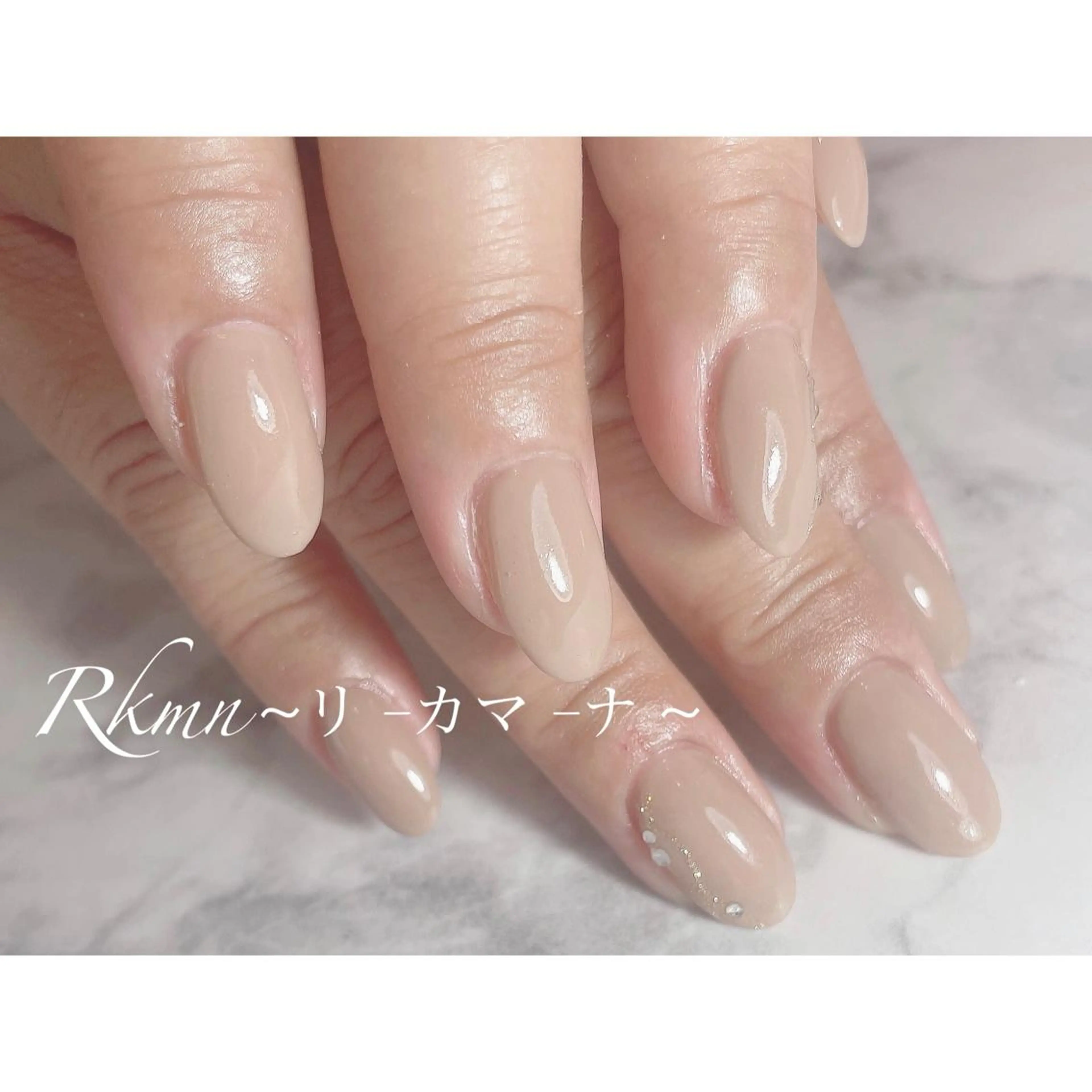 ネイル アートネイル ワンカラーネイル シンプルネイル 春ネイル ハンドネイル フットネイル ハンドケア Rkmn ~リ-カマ-ナ~のネイルデザイン