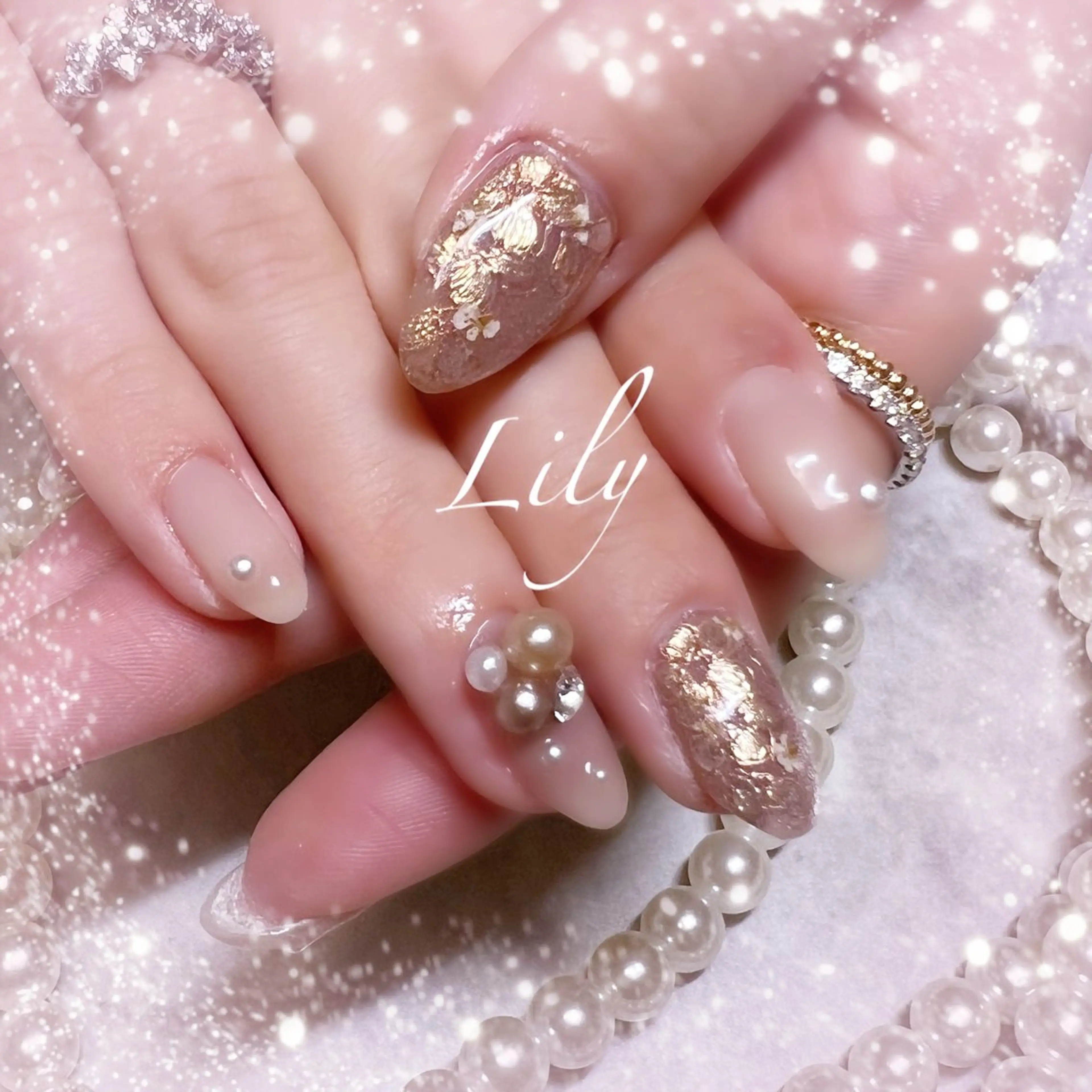 ネイル ハンドネイル Lily*nail 🌻Mii🌻のネイルデザイン
