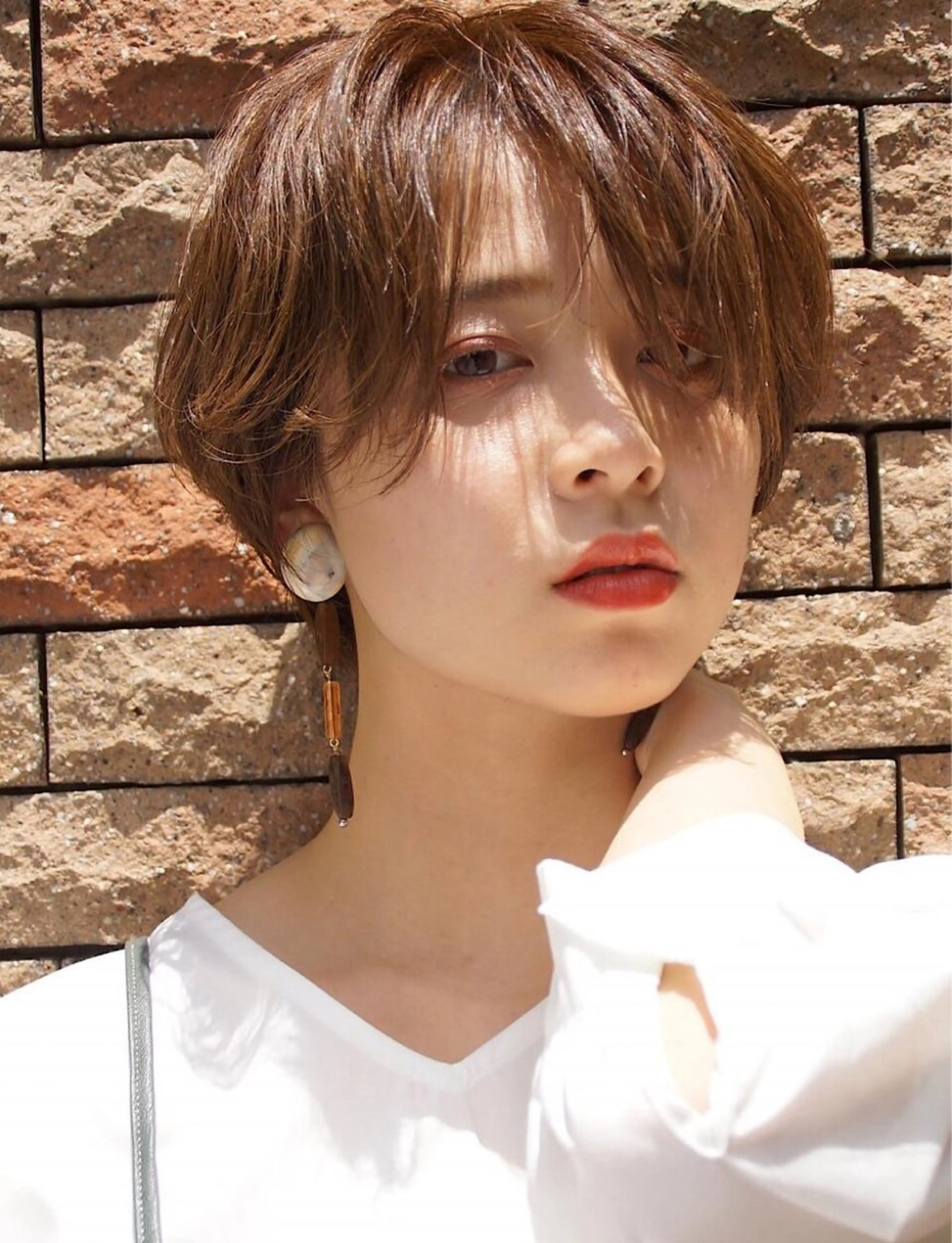 ショート ハイライト 髪質改善 韓国風ヘア 似合わせカット ショートヘア カット ヘアカラー トリートメント misa🫧ナチュラ ル縮毛矯正/髪質改善のヘアスタイル