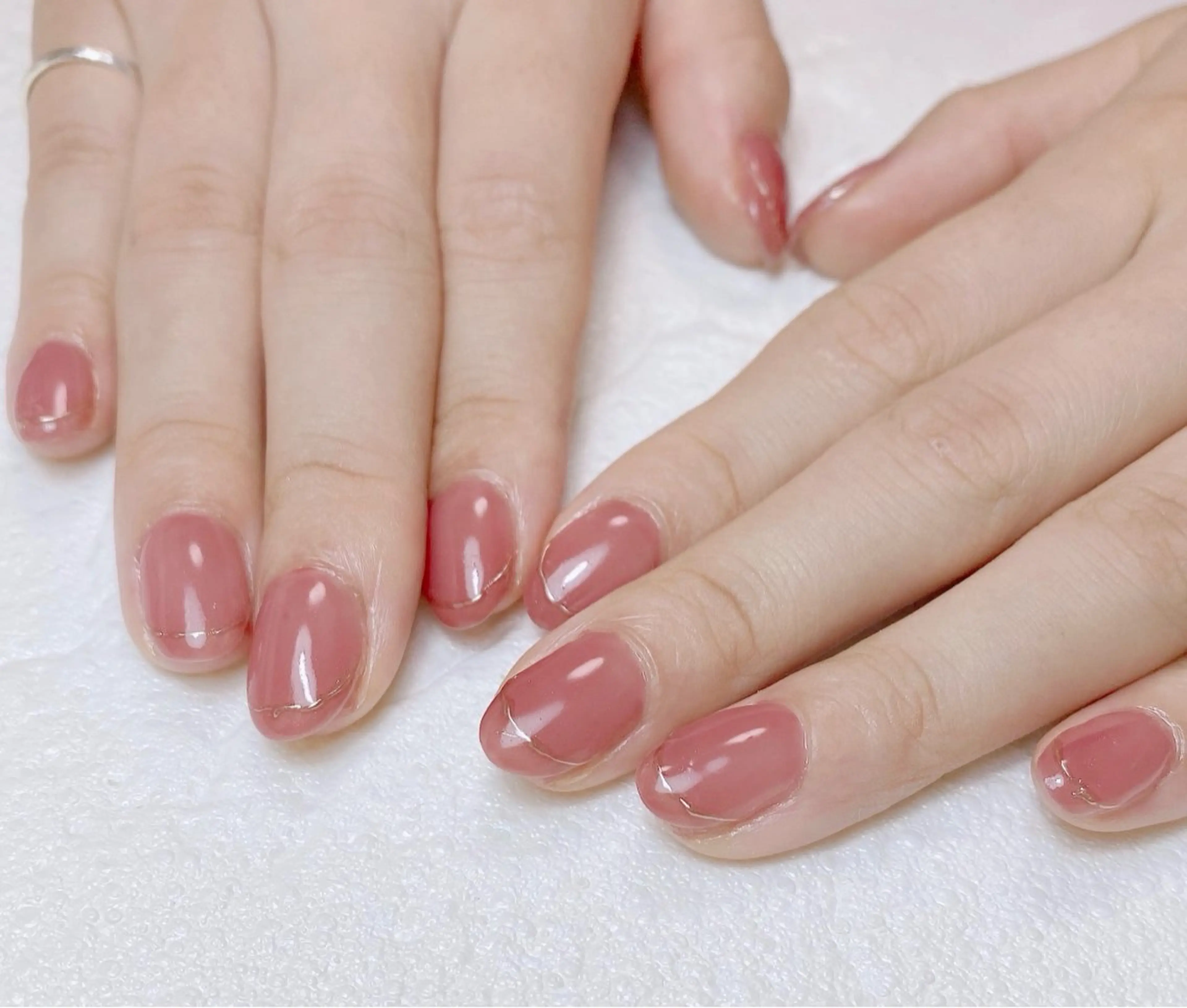 ネイル ミラーネイル 持ち込み Nail Salon K 🧸美爪育成のネイルデザイン