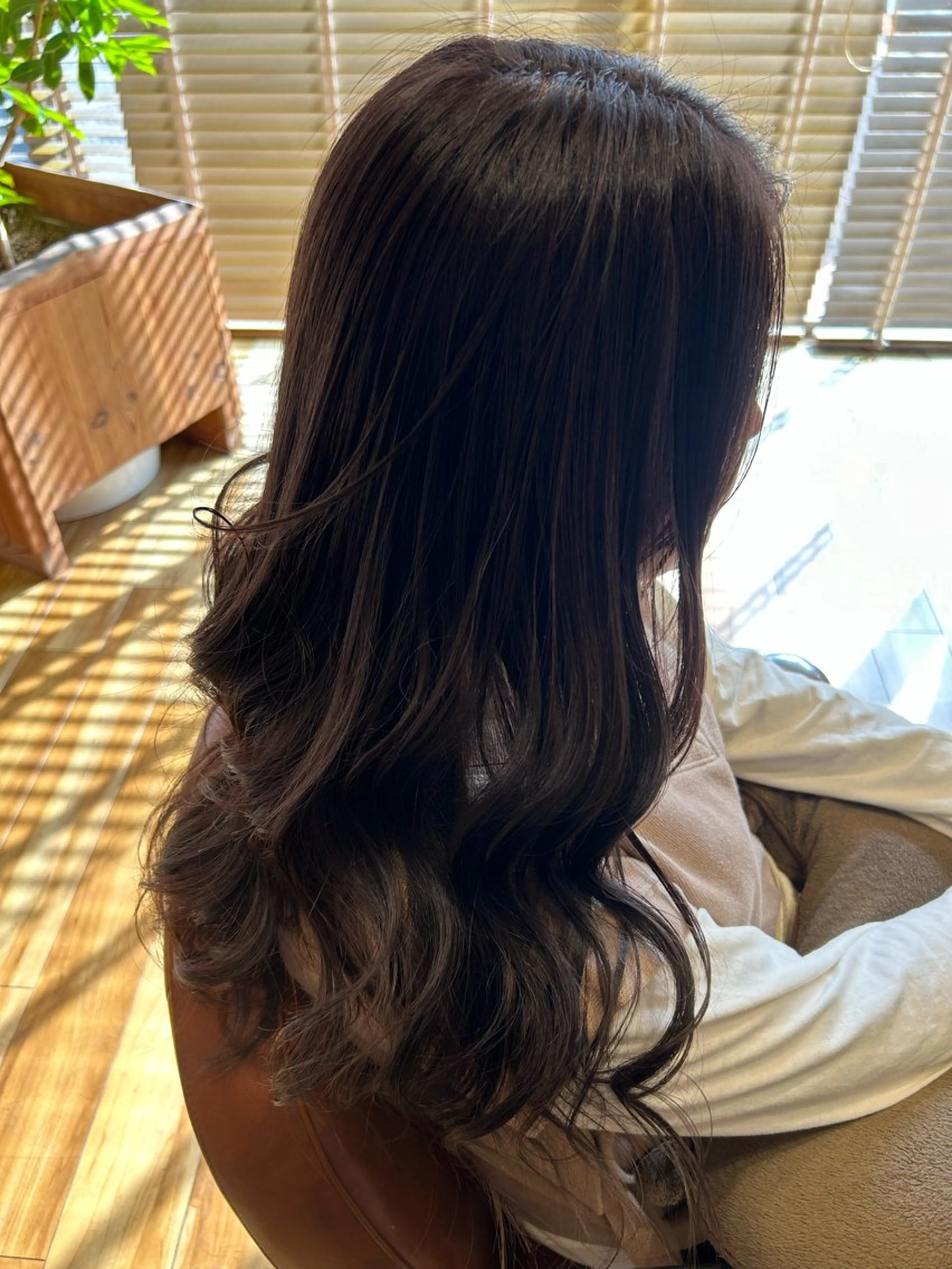 ロング カラー グレージュ ラベンダーカラー ラベンダーグレージュ ラベンダーグレー manami ♡のヘアスタイル