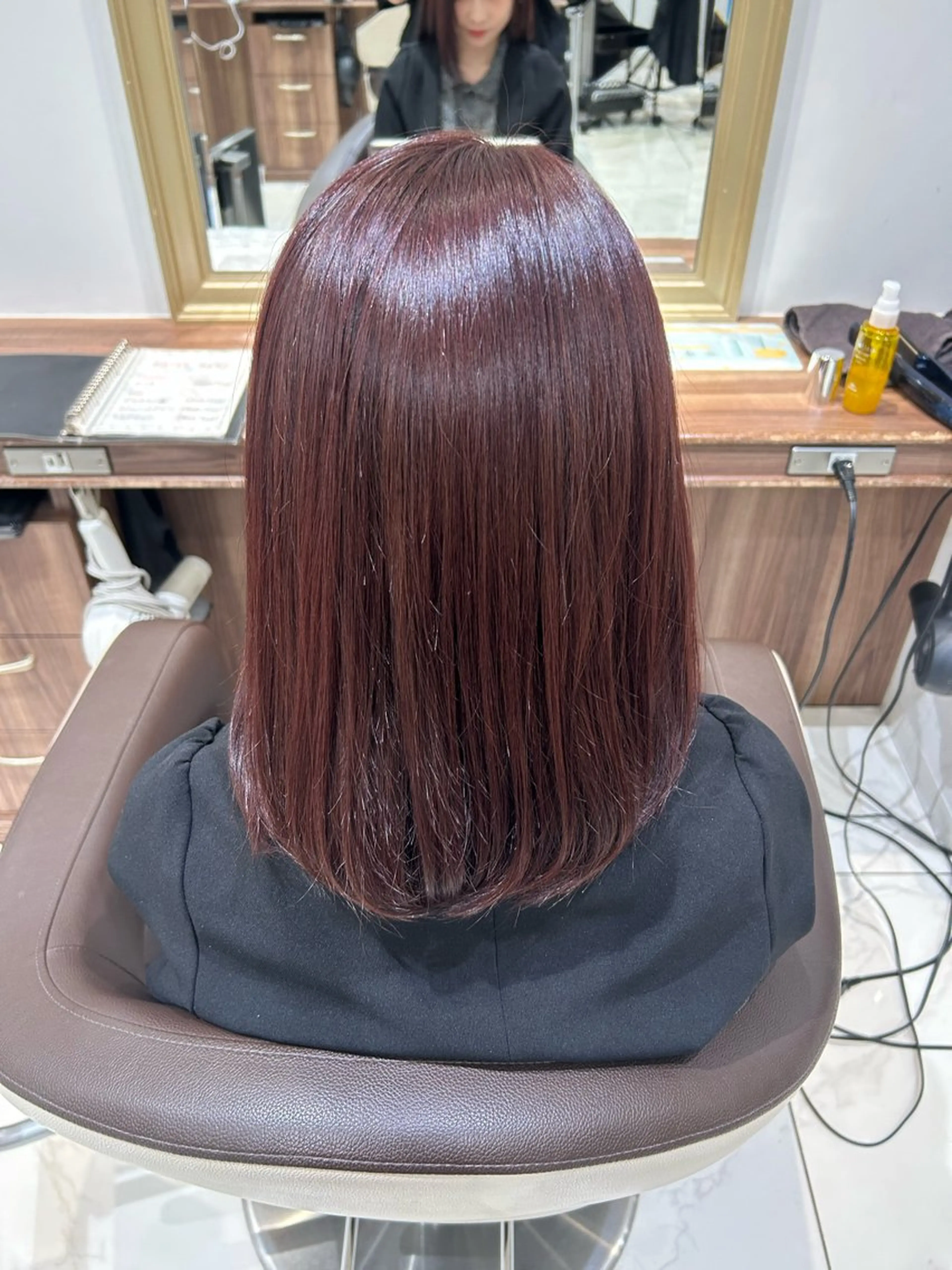 ミディアム カラー ヘアカラー 🎀️🫧内舘 和香️🫧🎀のヘアスタイル