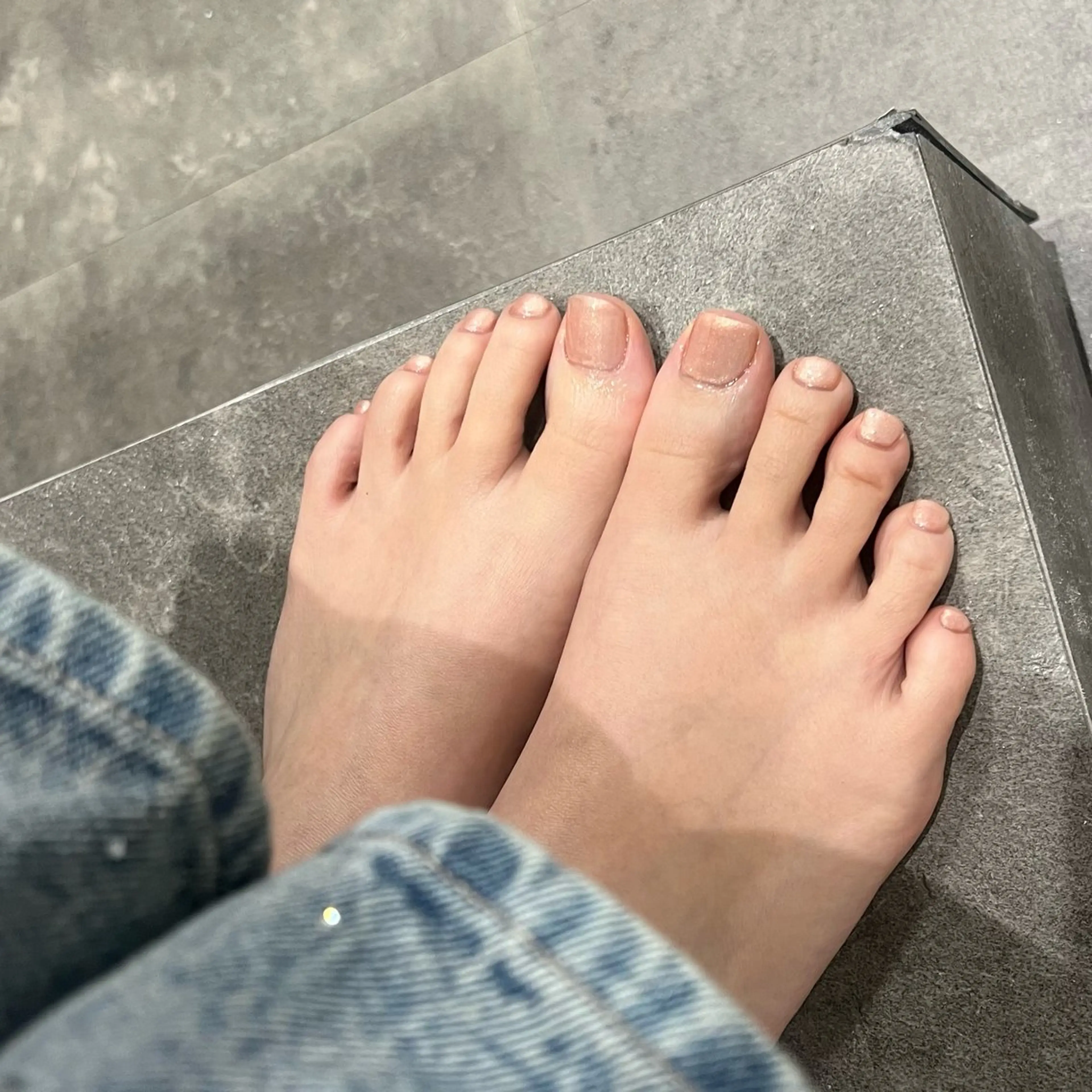 フットネイル🩵ワンカラー➕しっかり甘皮ケア付き⚠️オフありの写真