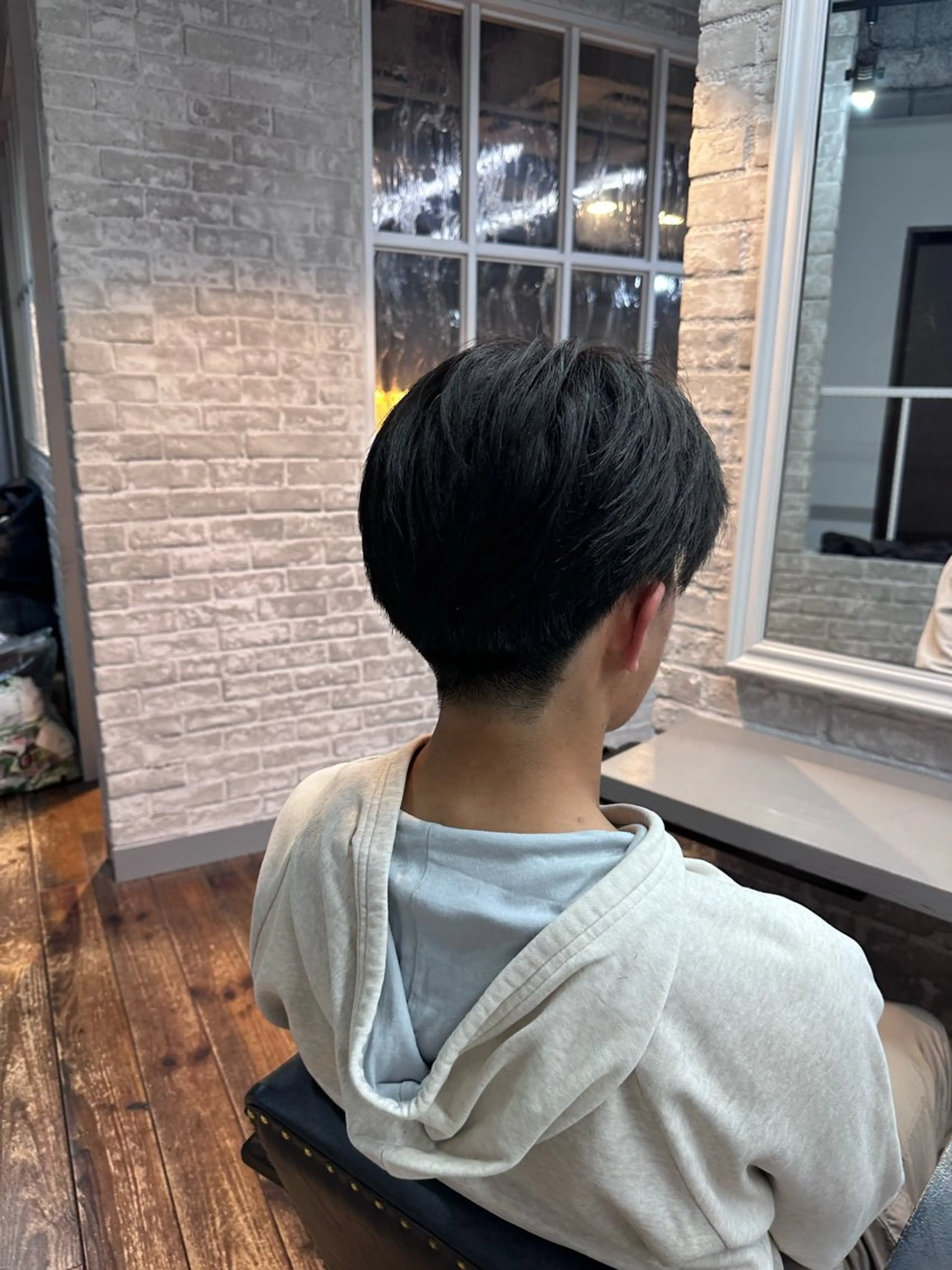 ショート メンズ カット 🩵つなぎショート✨ パーマスタイル みくのヘアスタイル