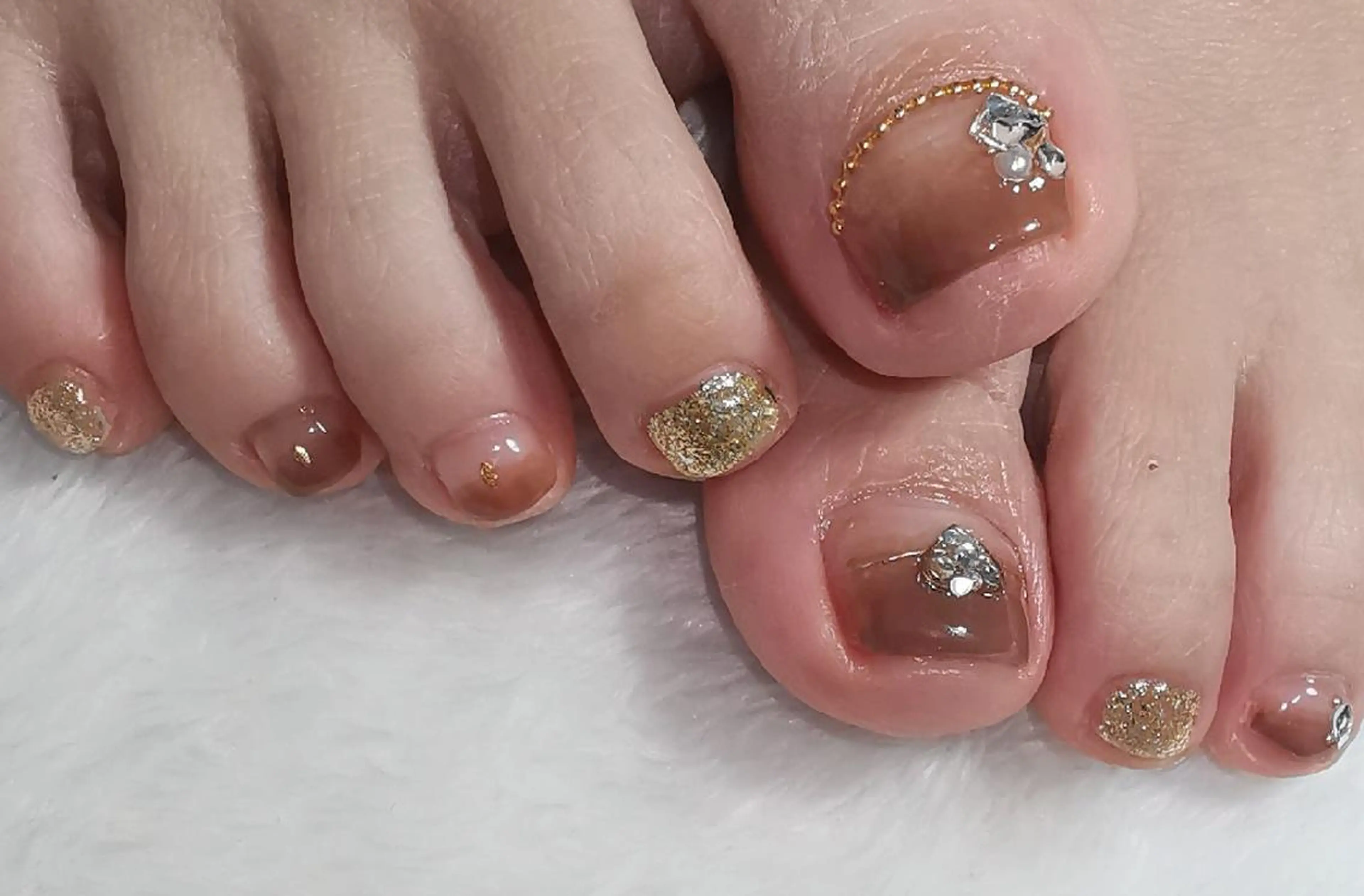 ネイル グラデーション フットネイル reve あやののネイルデザイン