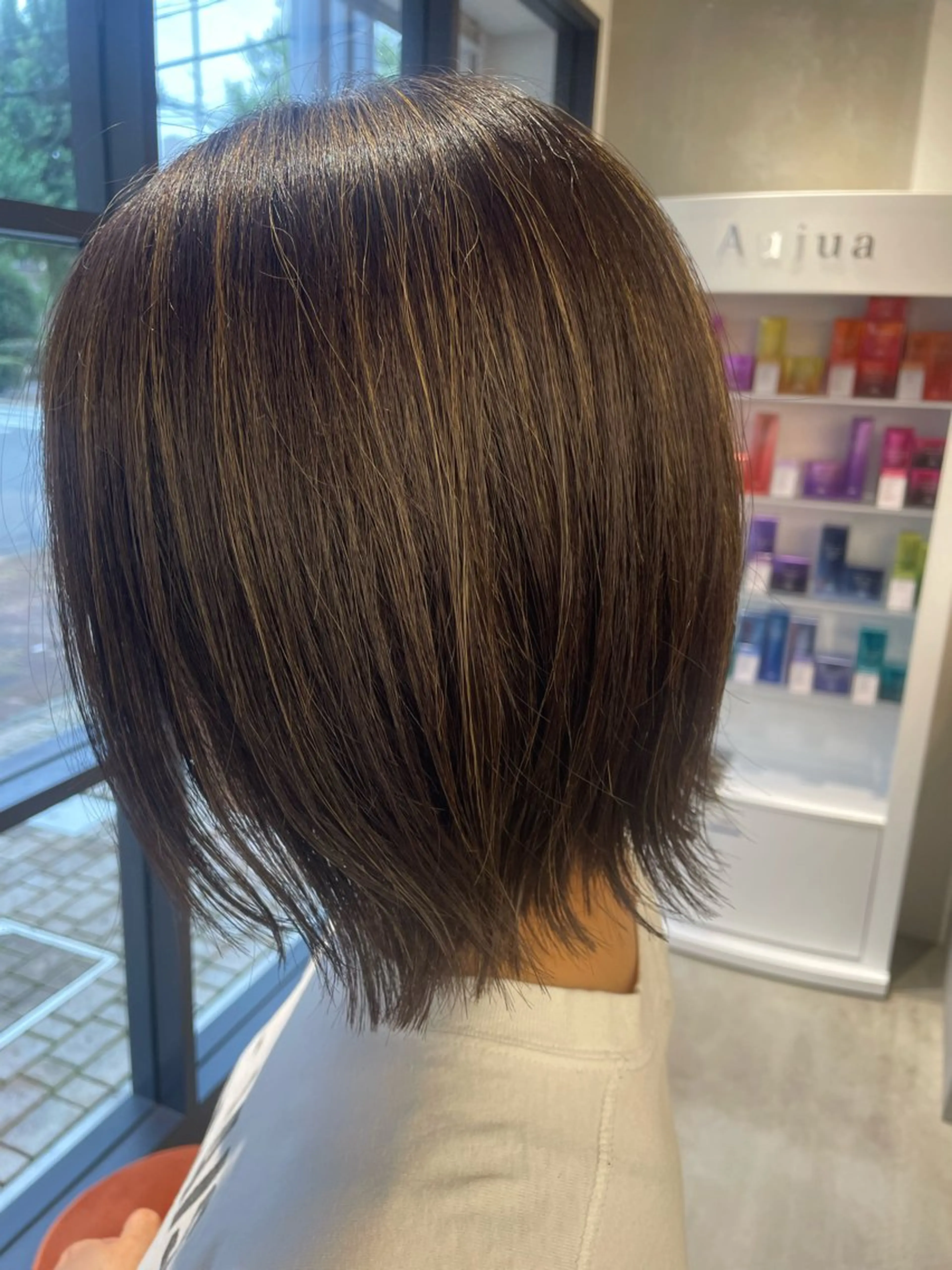 ミディアム ハイライト 髪質改善/ハイライト /🌈瀧澤夕花のヘアスタイル
