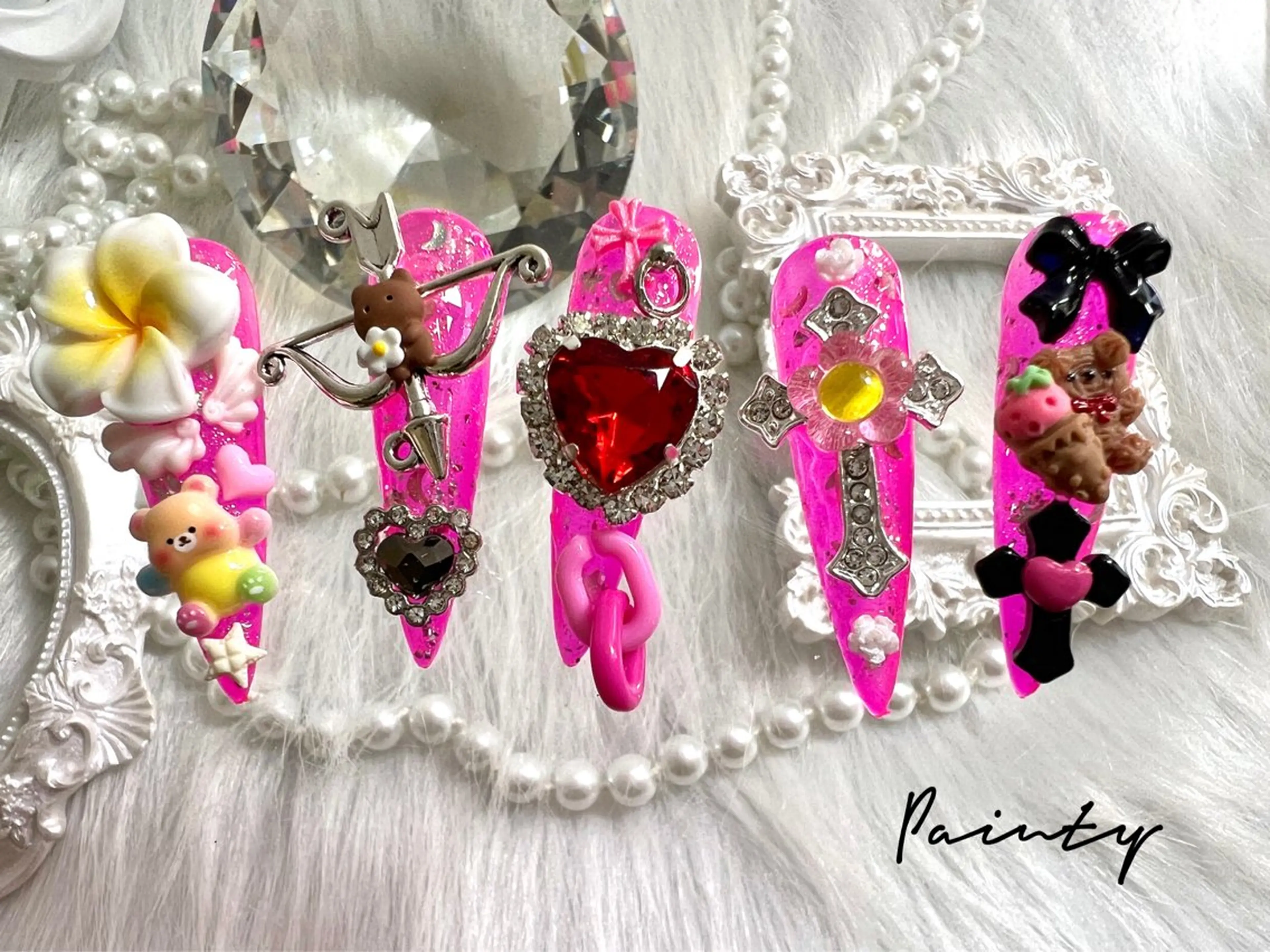 ネイル 長さ出し ハンドネイル Painty nailのネイルデザイン