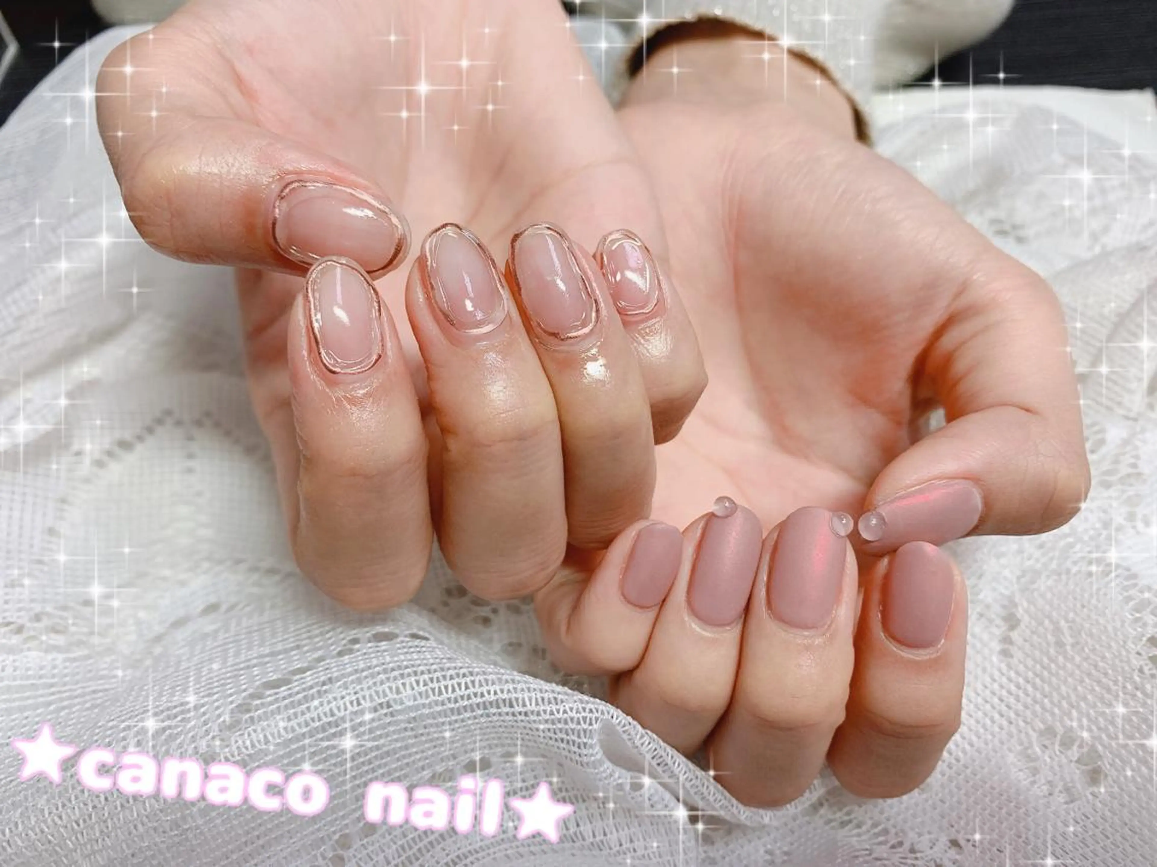 ネイル アートネイル クリアネイル ジェルネイル マットネイル ミラーネイル ハンドネイル ハンドケア Felice所属・ベテランネイル cnc  nailのネイルデザイン