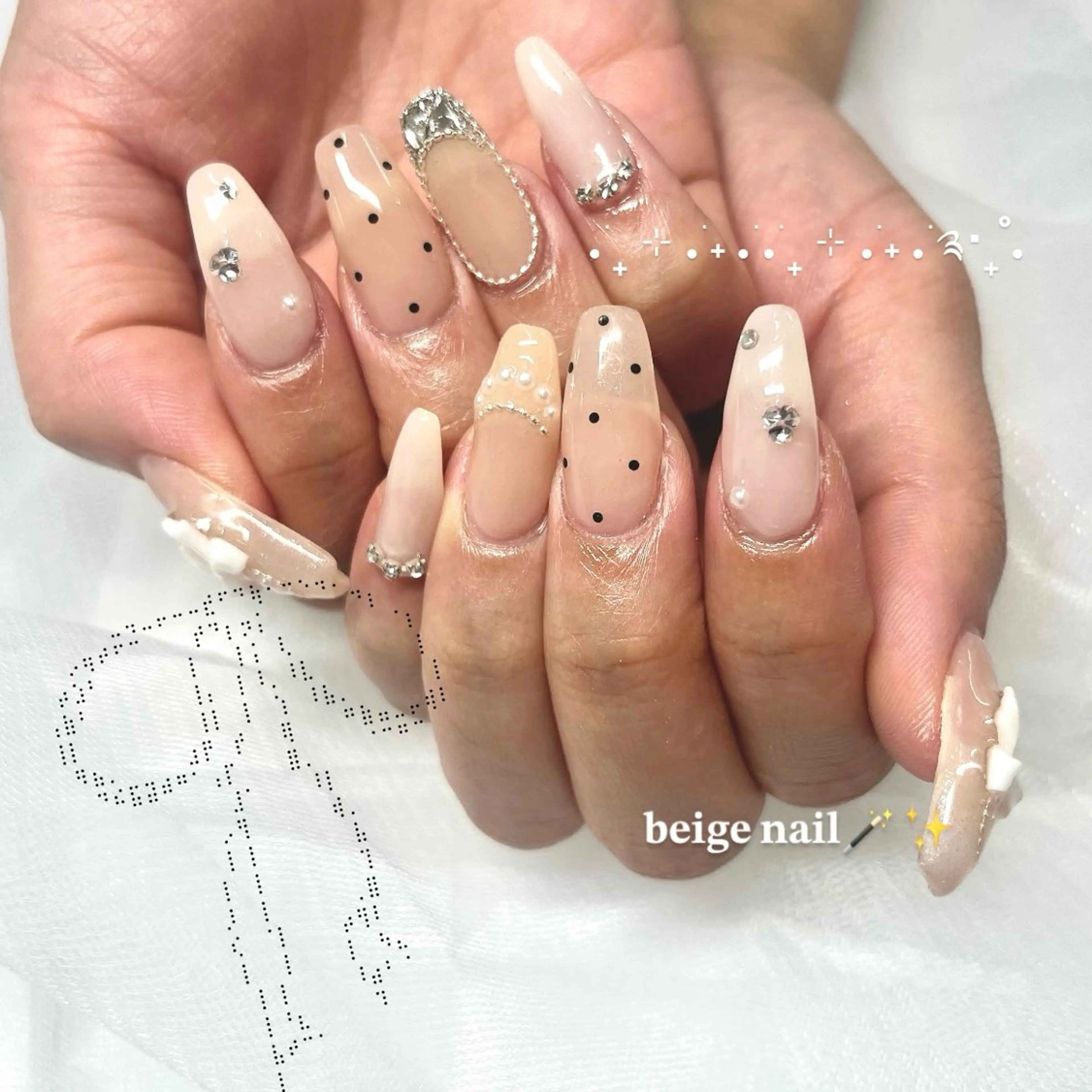 ネイル 長さ出し フラッシュネイル ジェルネイル マグネットネイル 持ち込み 🌷Gemini nami🌷のネイルデザイン