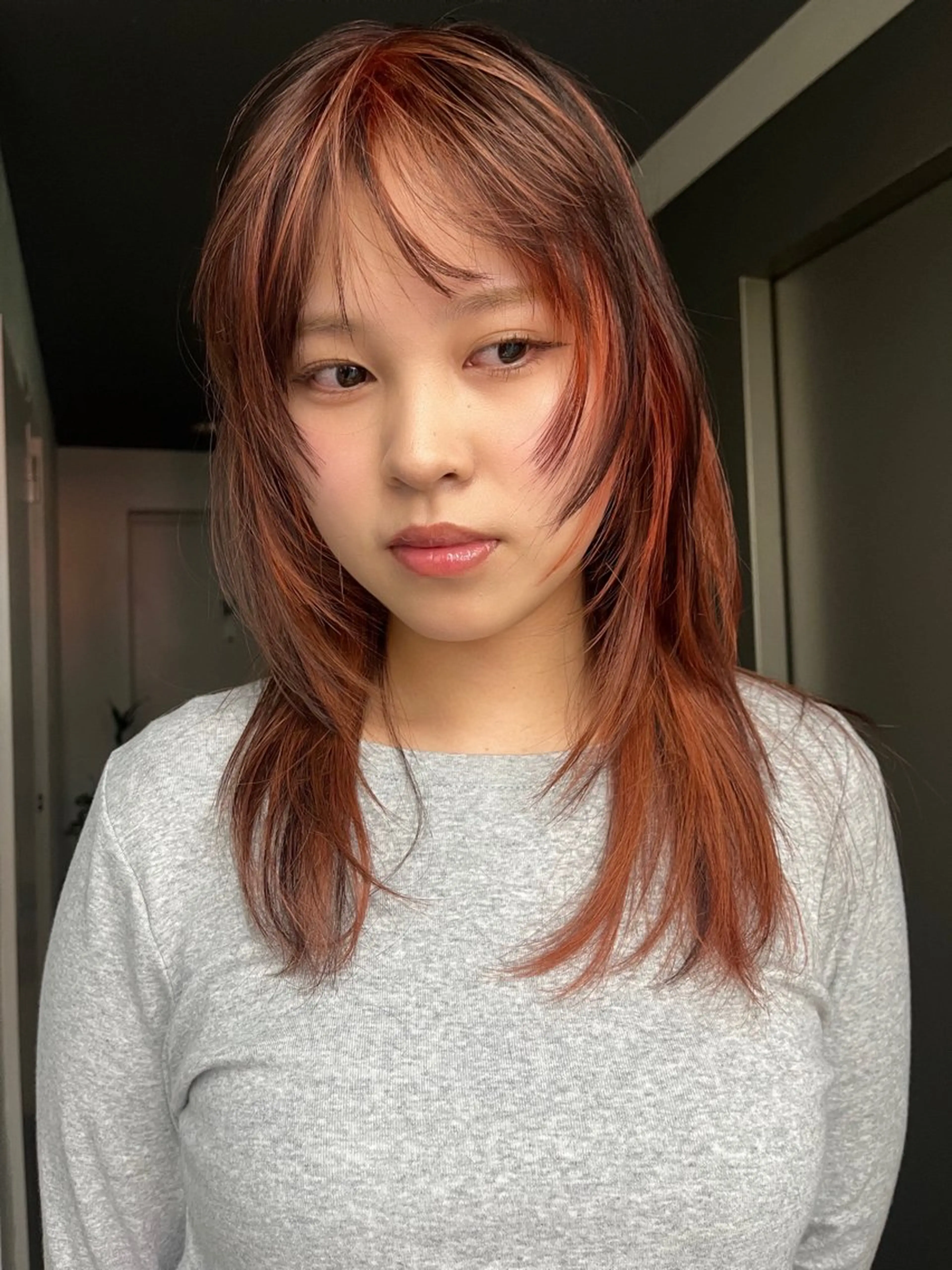 ミディアム カラー ムード造るハイトーン ケアブリーチ/ユウキのヘアスタイル