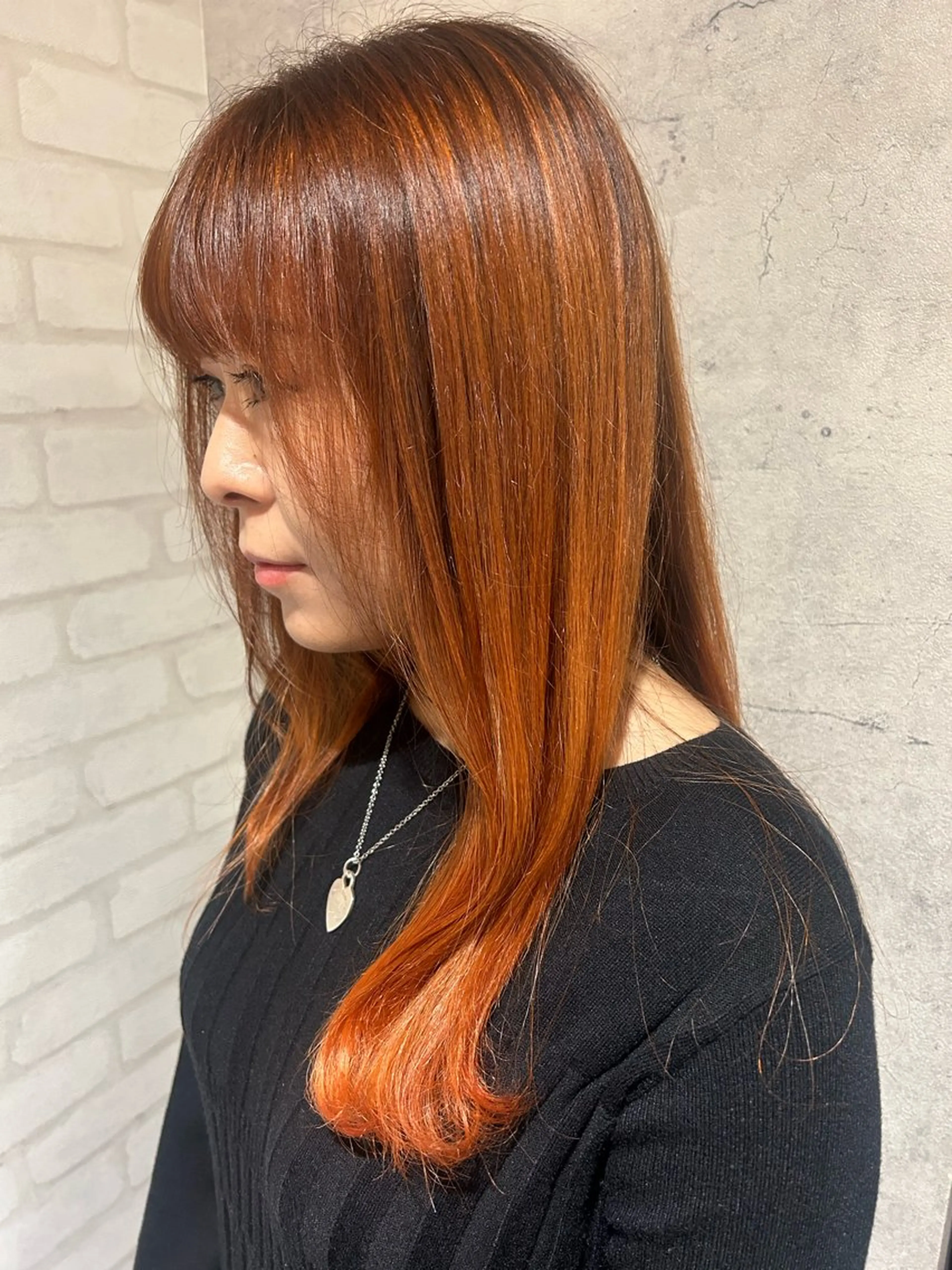 ロング ヘアカラー パーソナルカラー 診断🍀マリンのヘアスタイル