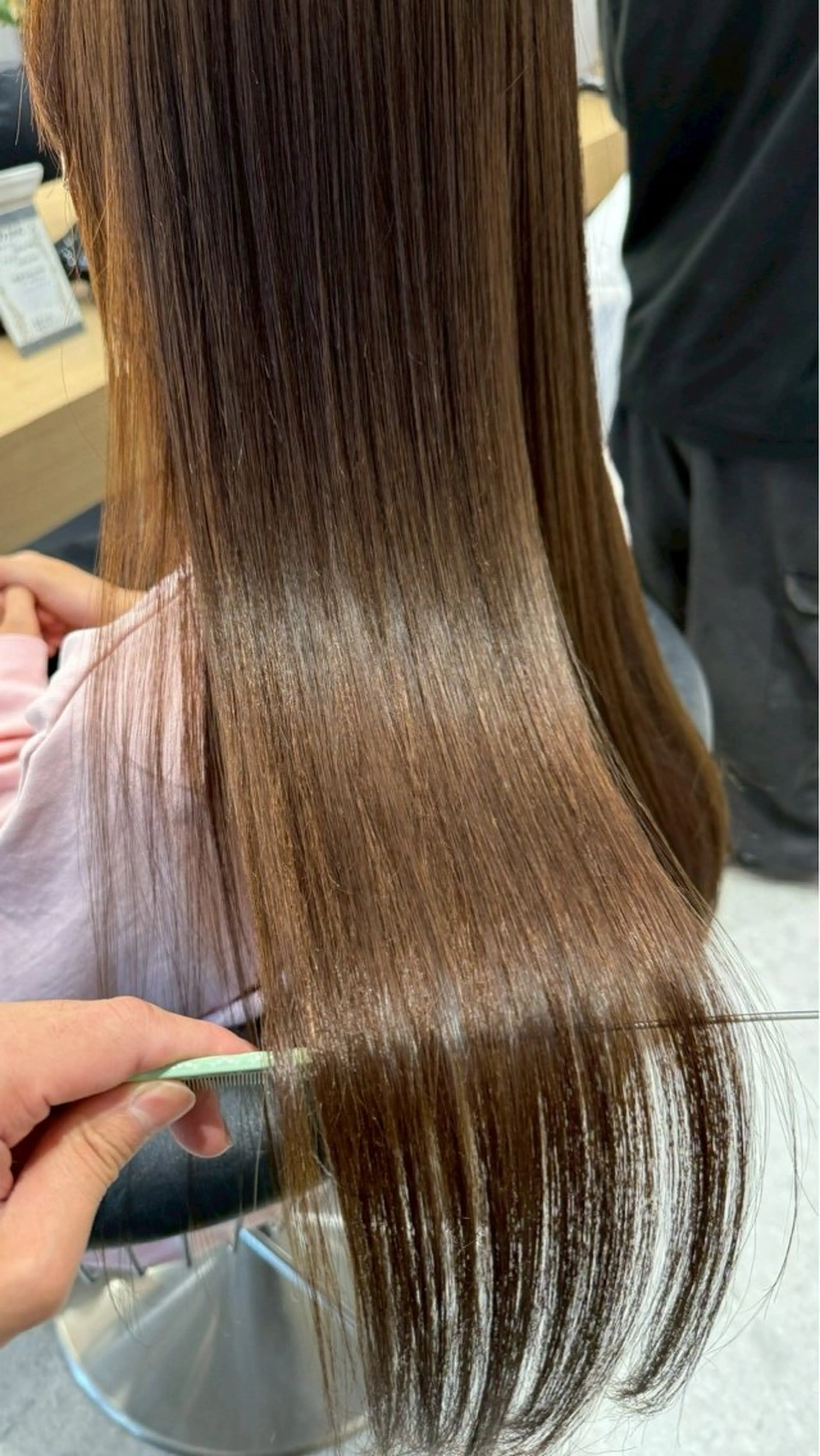 ロング カット 縮毛矯正 トリートメント 縮毛矯正・髪質改善 鈴木悠太/当日OK✨のヘアスタイル