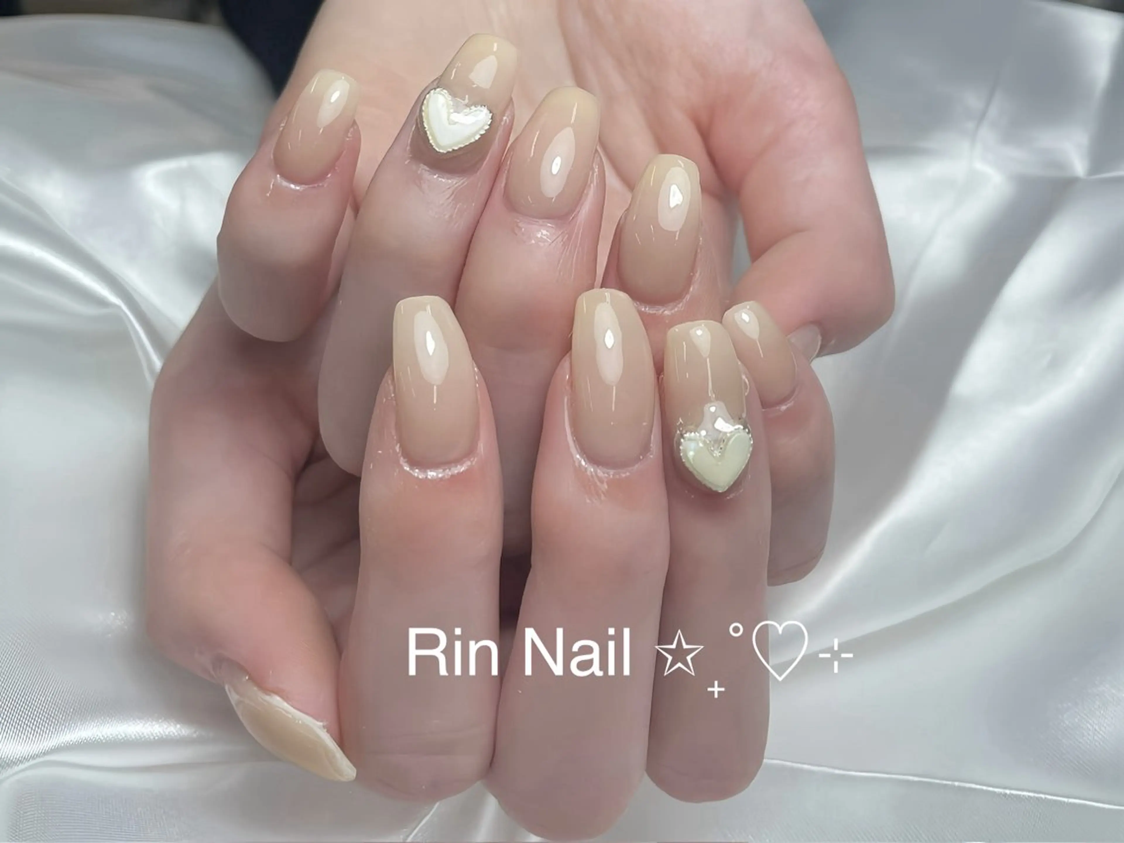 ネイル アートネイル ロングネイル ニュアンスネイル スカルプネイル ネイルチップ ハンドネイル Rin Nail 新大久保店のネイルデザイン