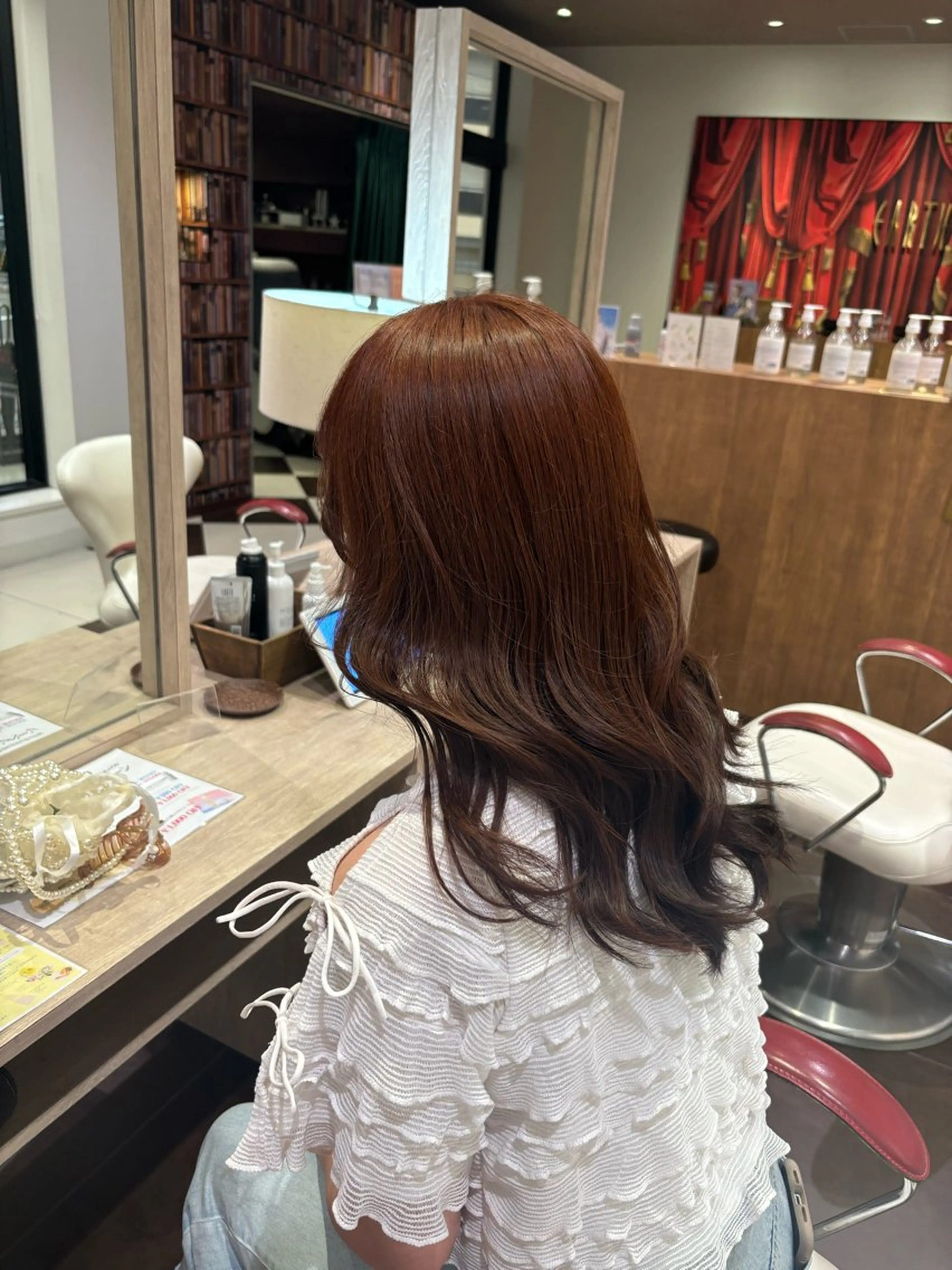 カラー 黒髪 ブラウンカラー オレンジ オレンジブラウン 🌷艶髪カラー  / メイ🪄︎︎✨のヘアスタイル