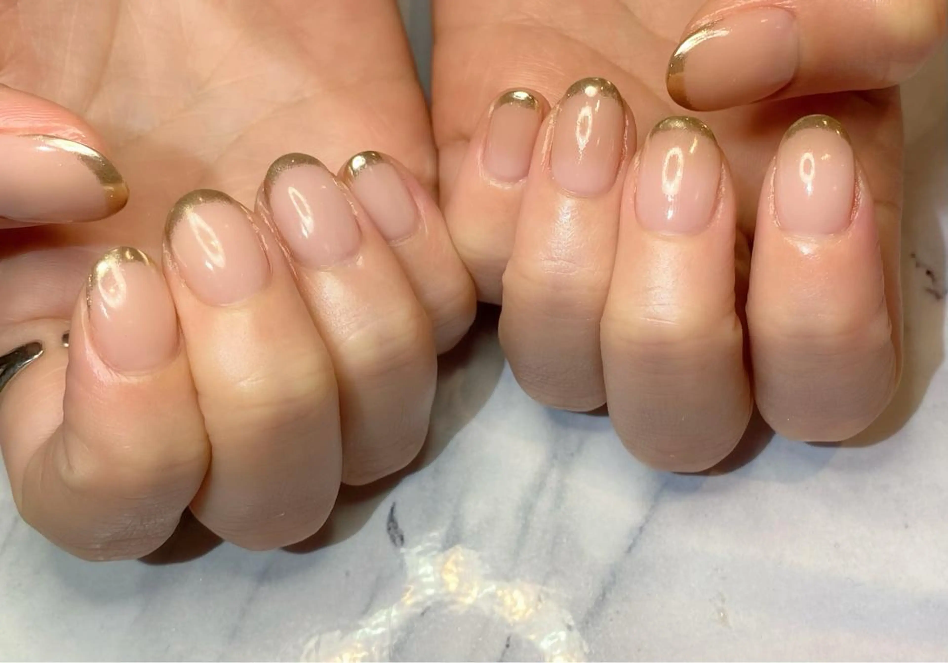 ネイル フレンチネイル ミラーネイル ハンドネイル Lino+ ネイル&よもぎ蒸しのネイルデザイン