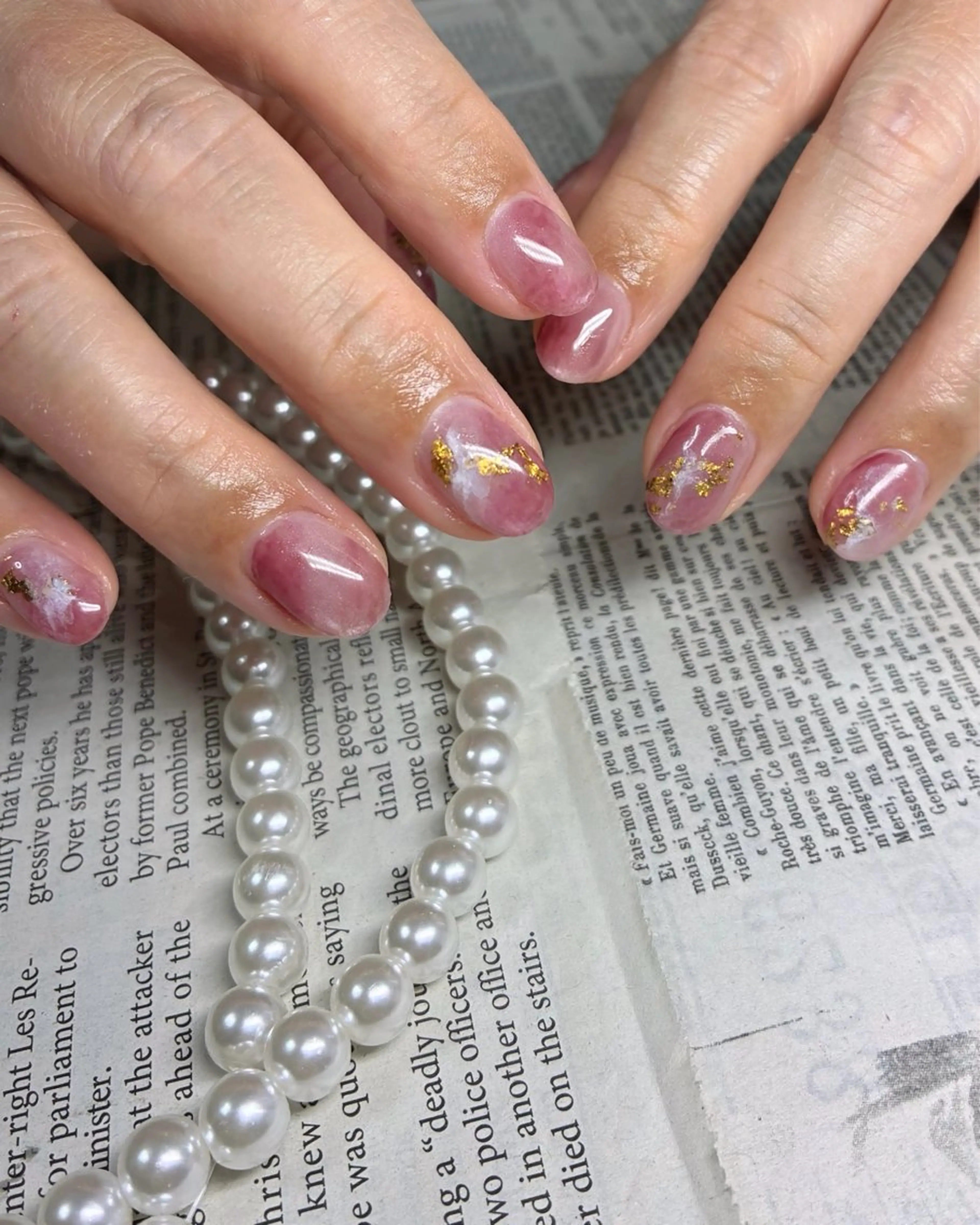 ネイル ニュアンスネイル 春ネイル shiki_nail 🪐のネイルデザイン