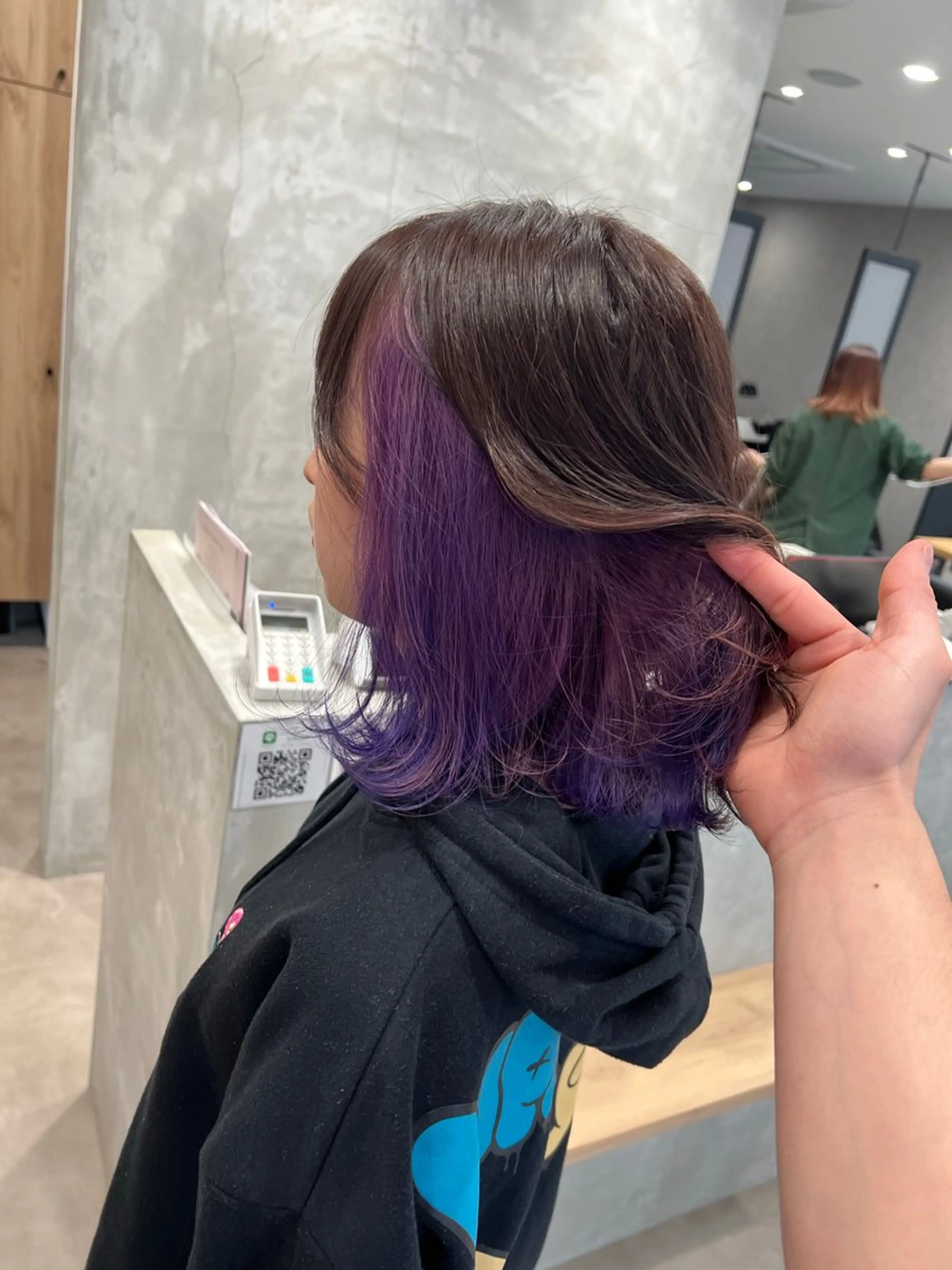 ミディアム カラー レッドカラー ヘアカラー ブランシェ小幡駅前店 森樹のヘアスタイル