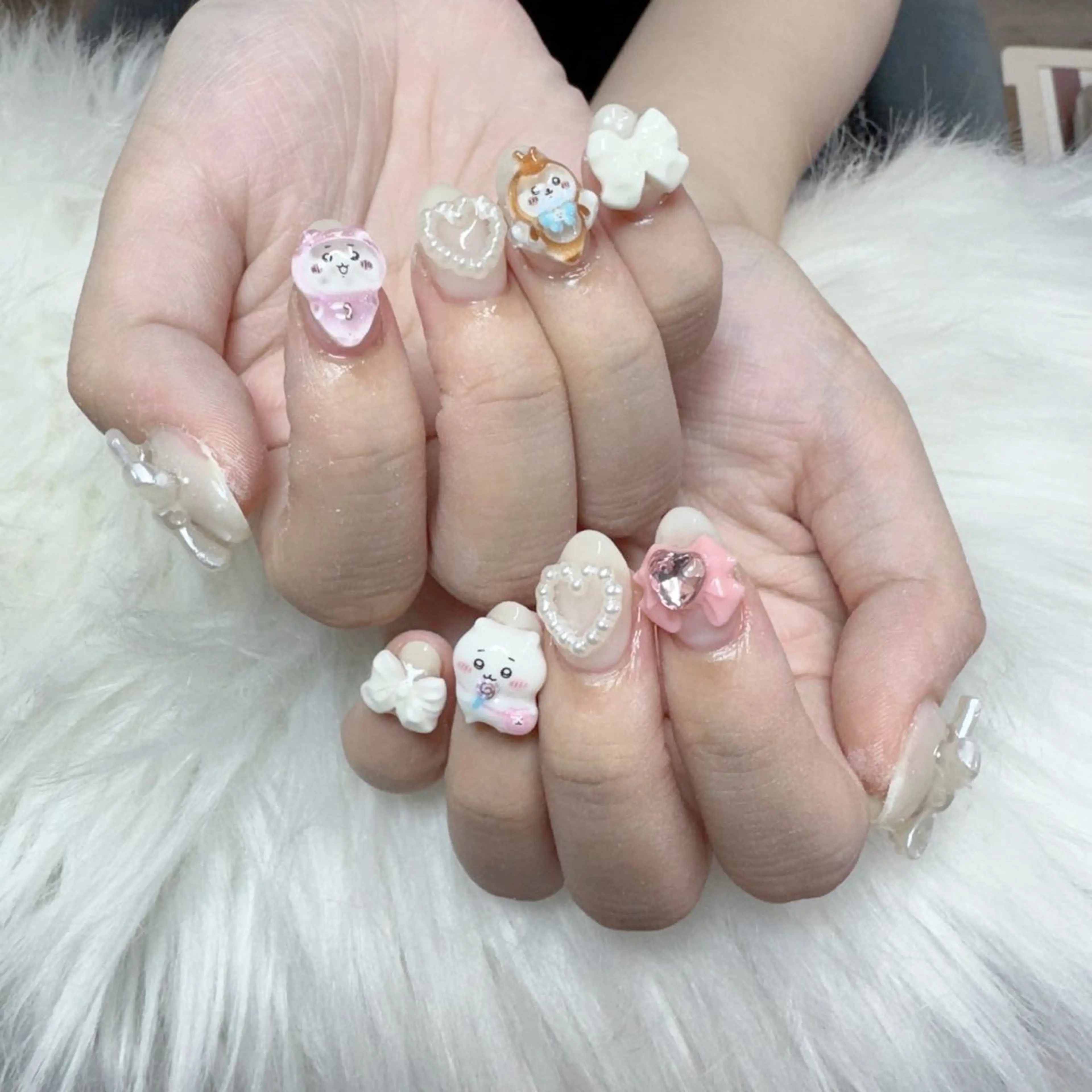 ネイル ハンドネイル 🎀nana🫧 ワンホンネイル🎀のネイルデザイン