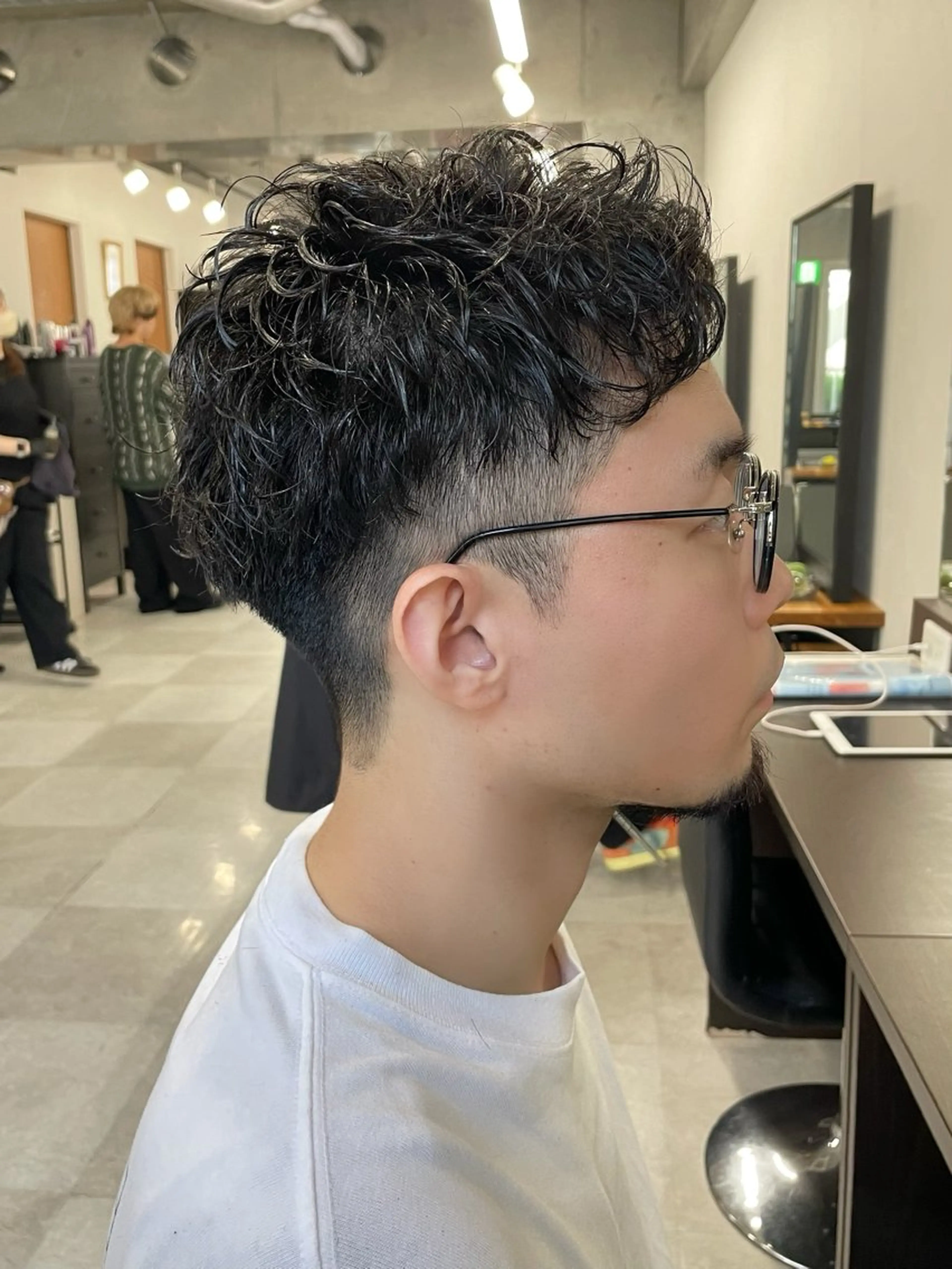 パーマ メンズ カット パーマ トリートメント ヘッドスパ ヘアセット メンズモテパーマ💙 fuwaのヘアスタイル