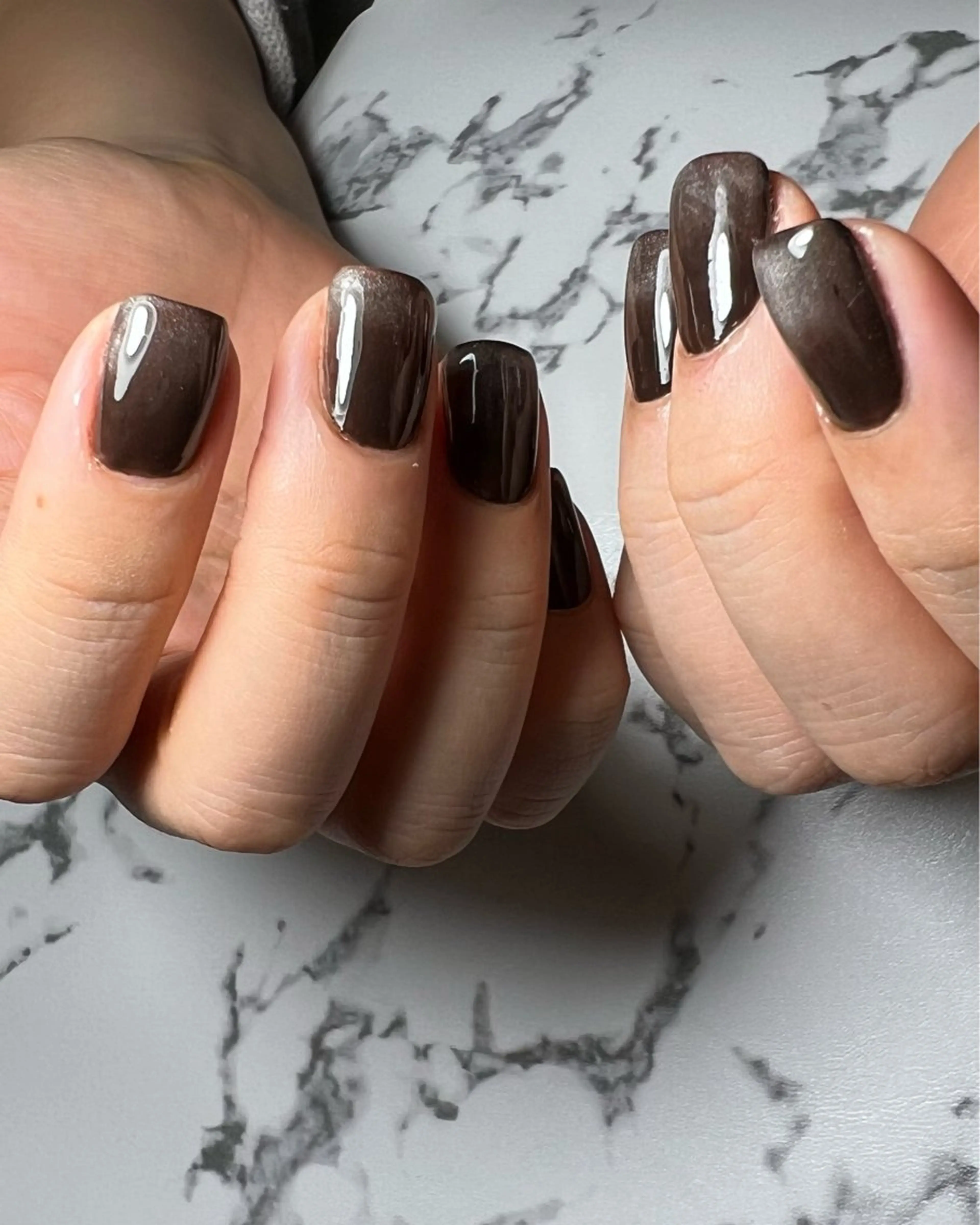 ネイル グラデーション マグネットネイル スクエアネイル Halea きょうこのネイルデザイン