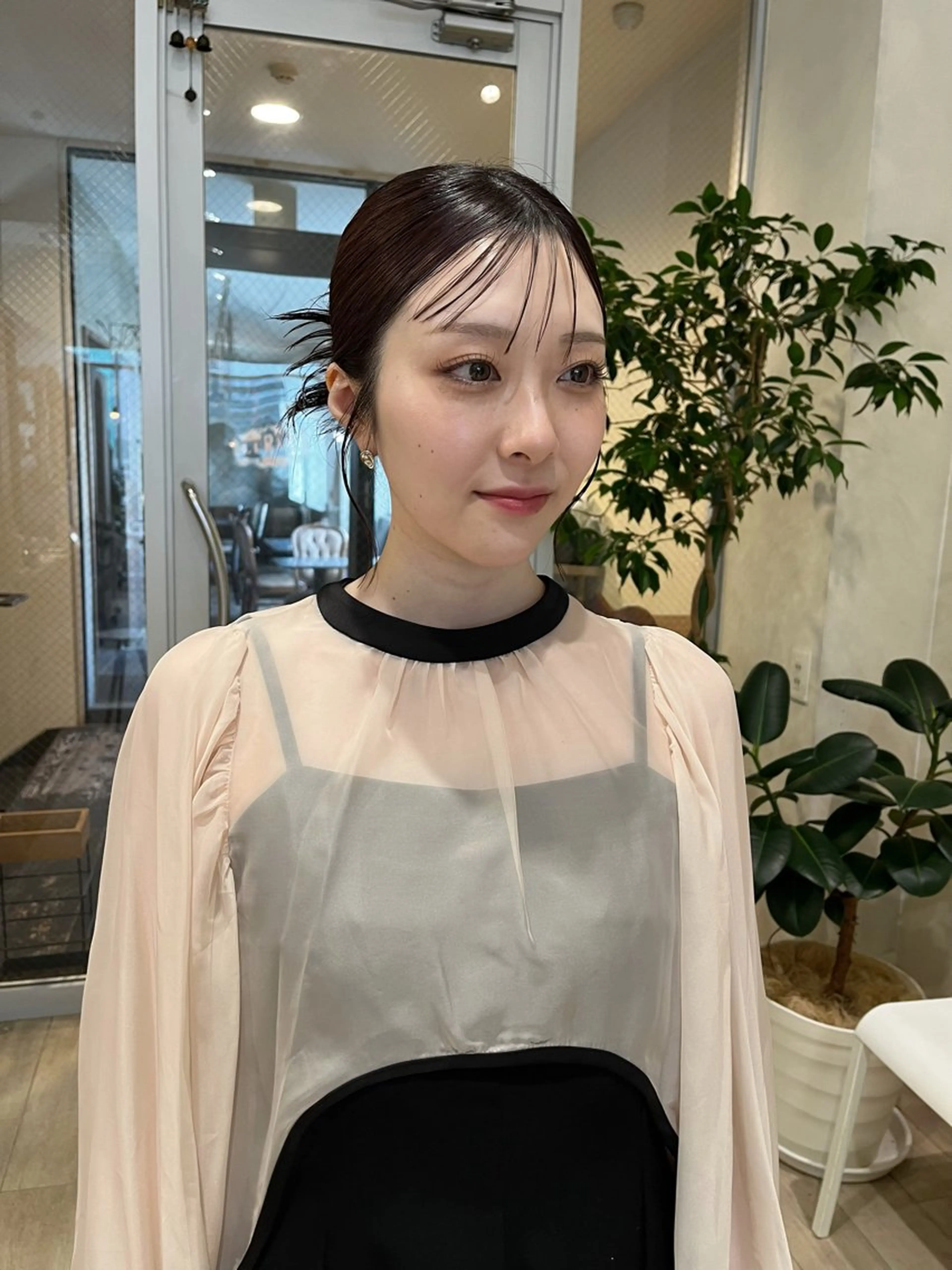 ミディアム ヘアアレンジ nakahara madokaのヘアスタイル