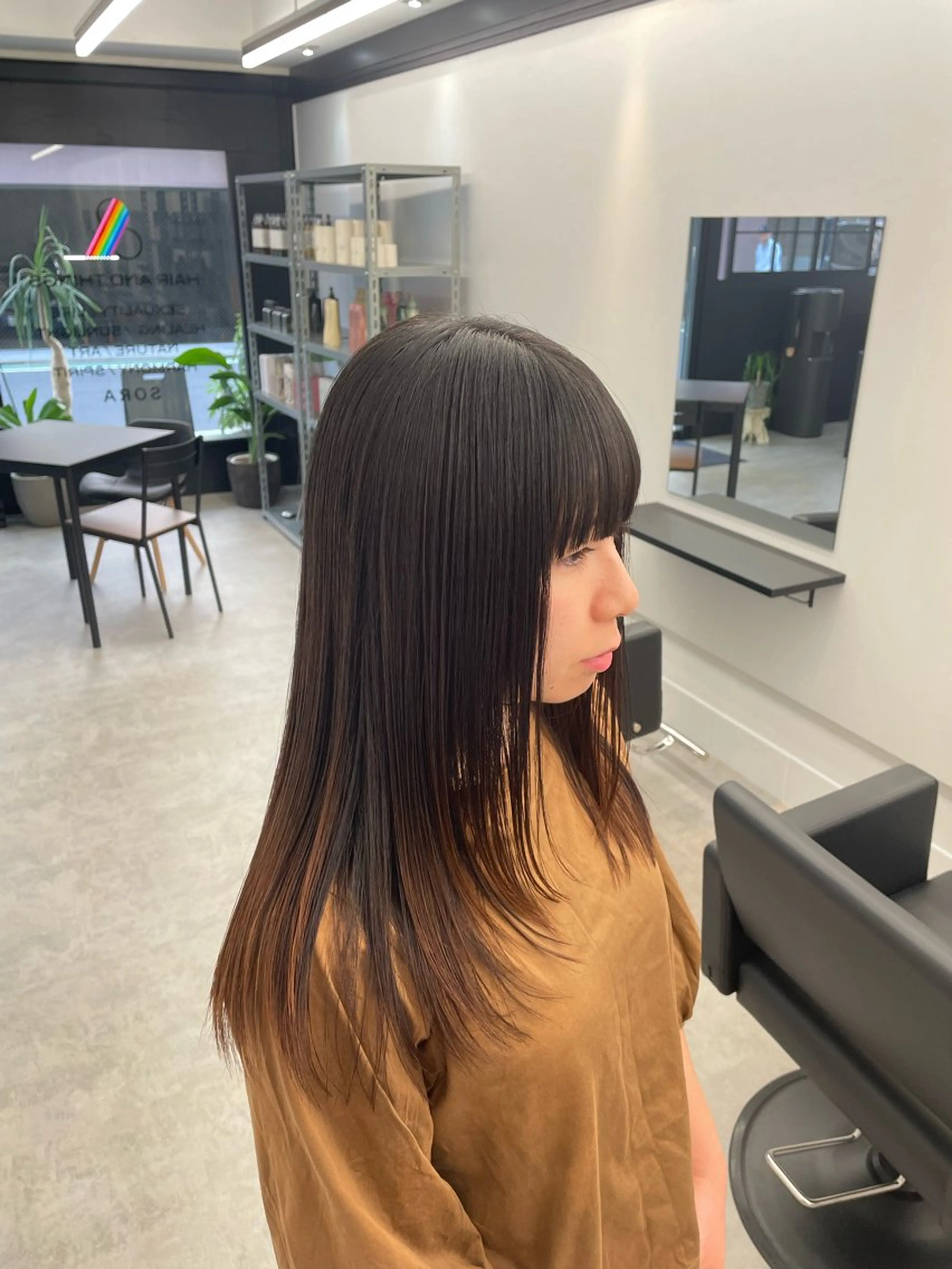 ミディアム カラー 髪質改善 トリートメント カット ヘアカラー トリートメント 川上拓真 ✂︎学芸大学のヘアスタイル