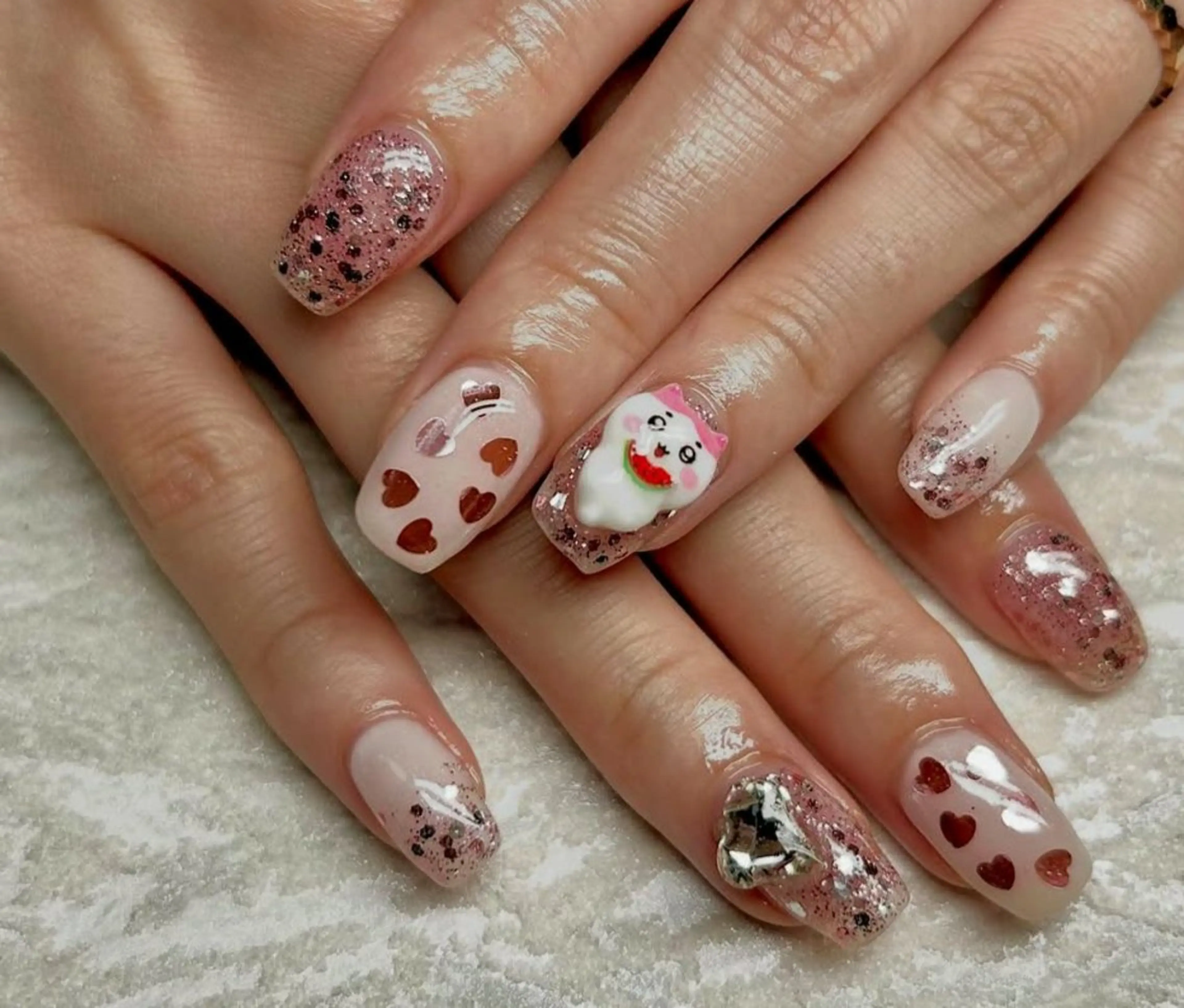 ネイル 韓国ネイル マグネットネイル ワンカラーネイル シンプルネイル JULIE NAILのネイルデザイン