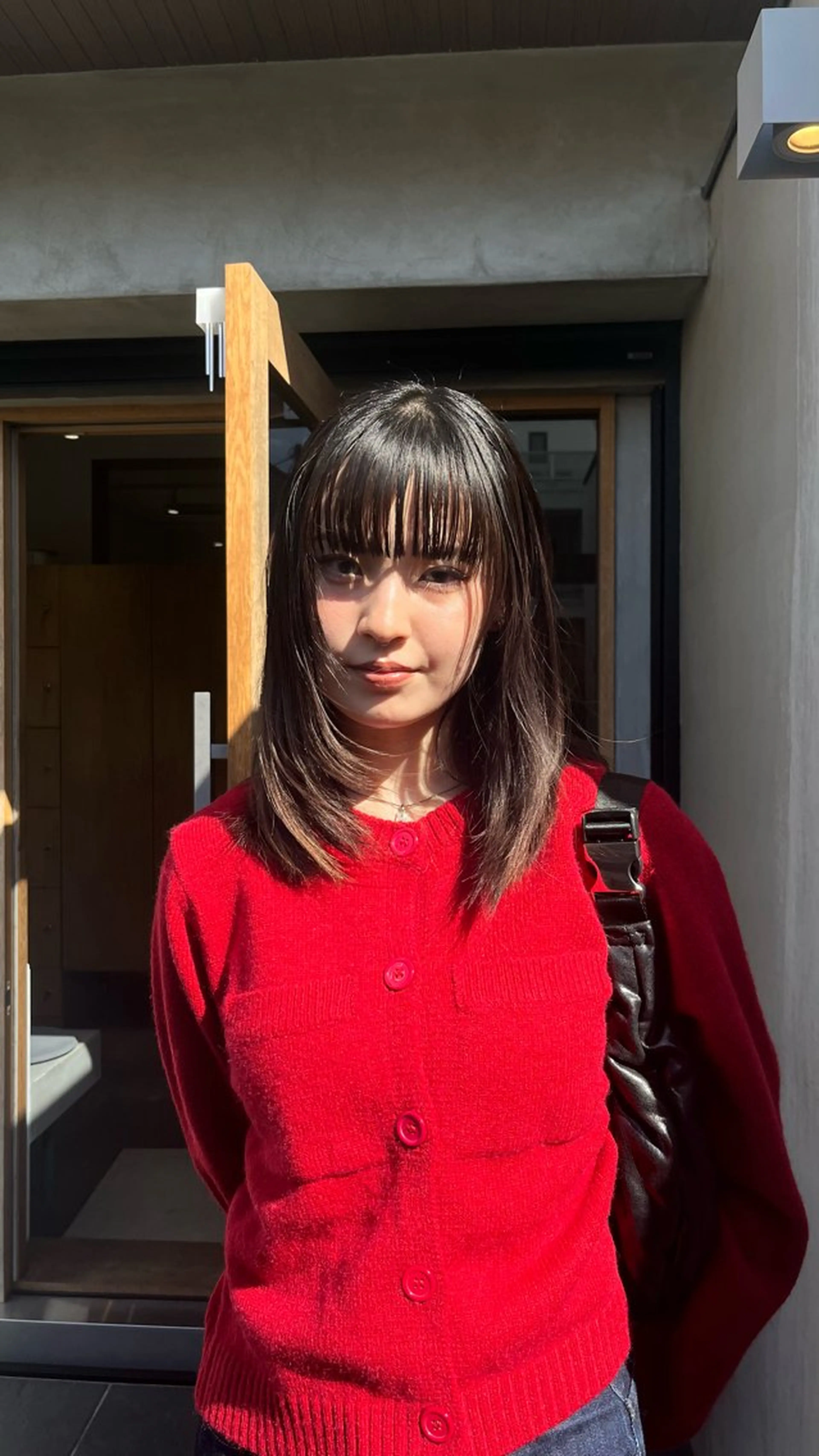 セミロング カット ヘアカラー YUI／レイヤー カット/透明感カラーのヘアスタイル