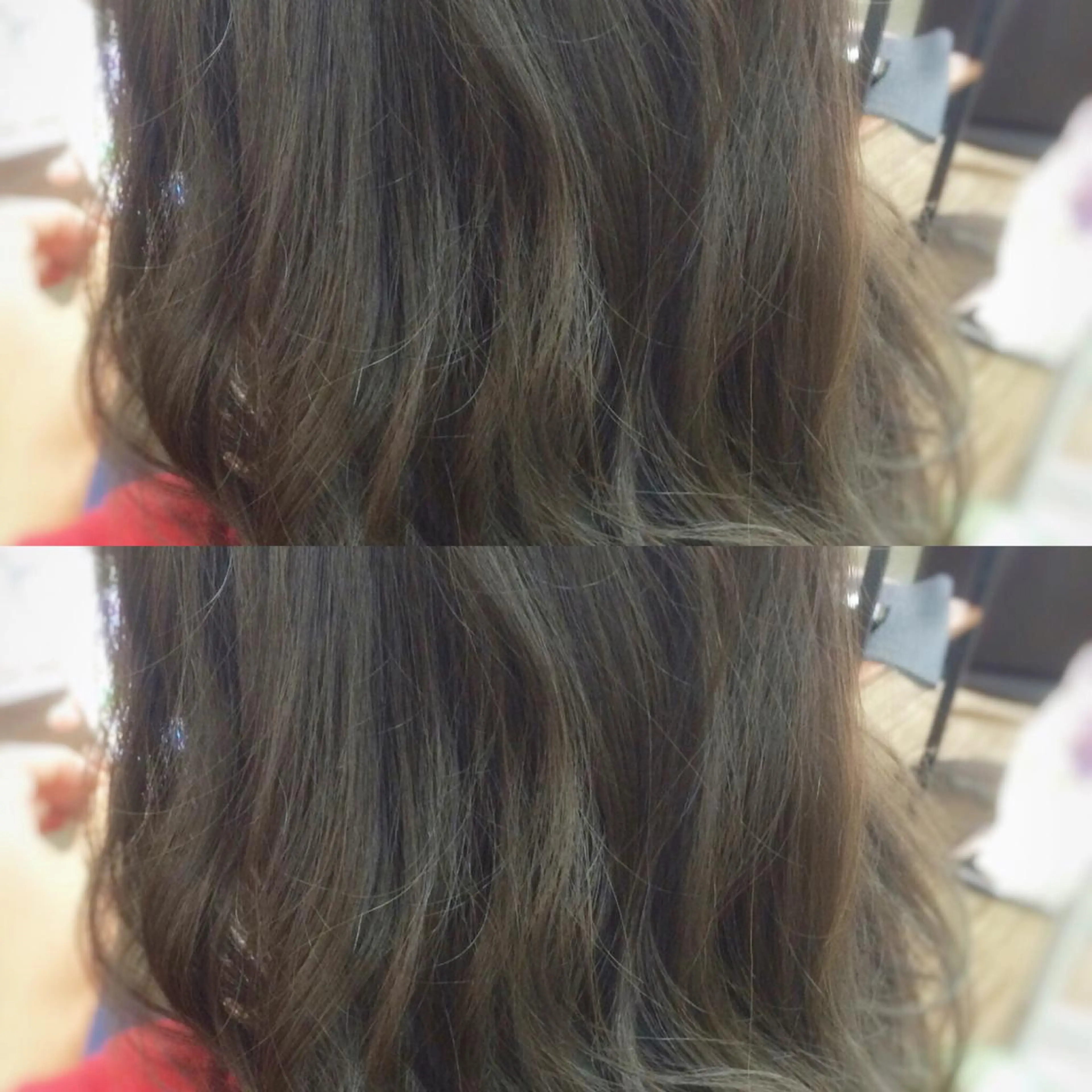 ミディアム セミロング カラー アッシュ 透明感カラー トリートメント 🟦髪質改善6年 💊YAMAMOTOのヘアスタイル