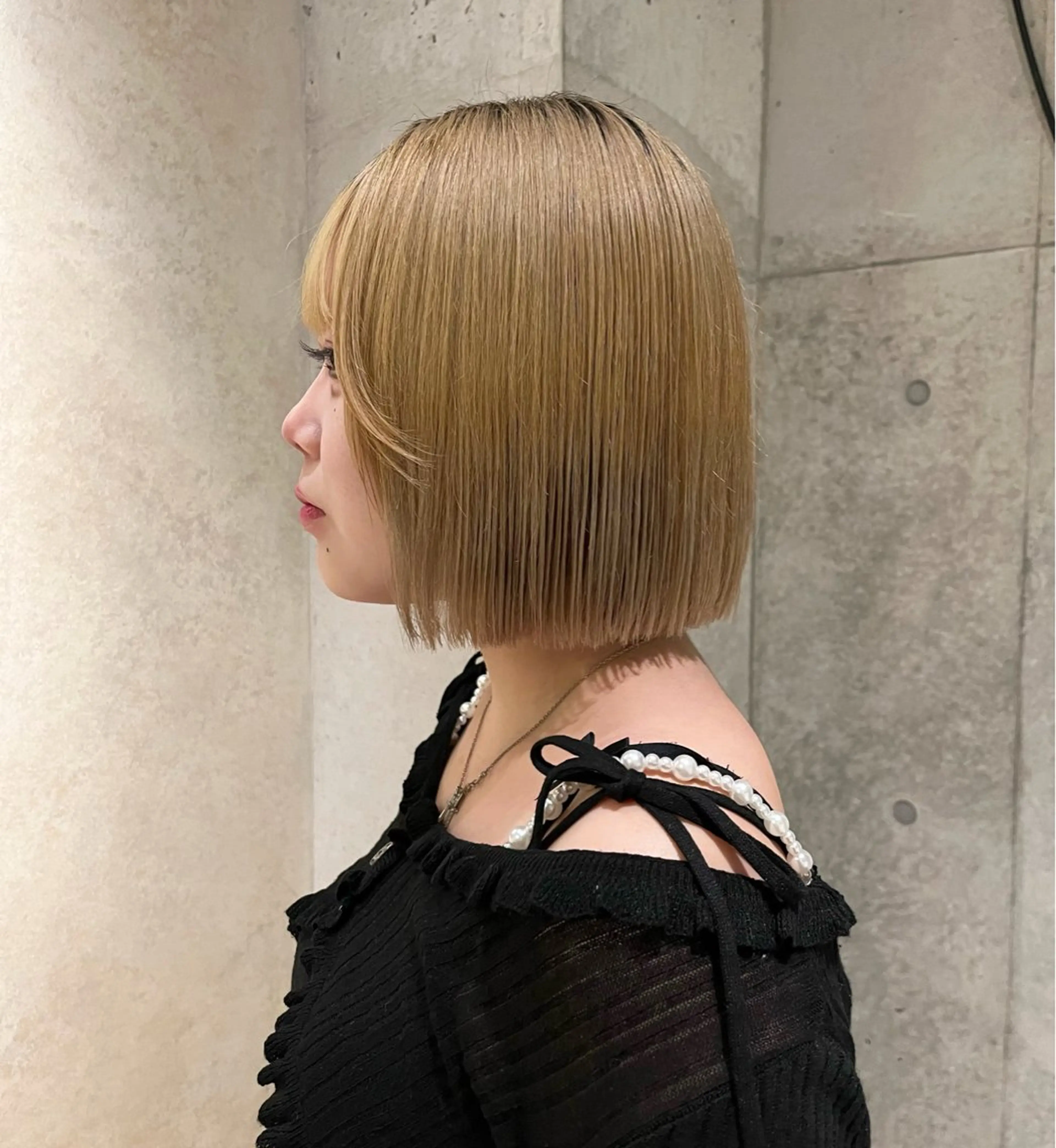 ミディアム ボブ 菅野 紗弥のヘアスタイル