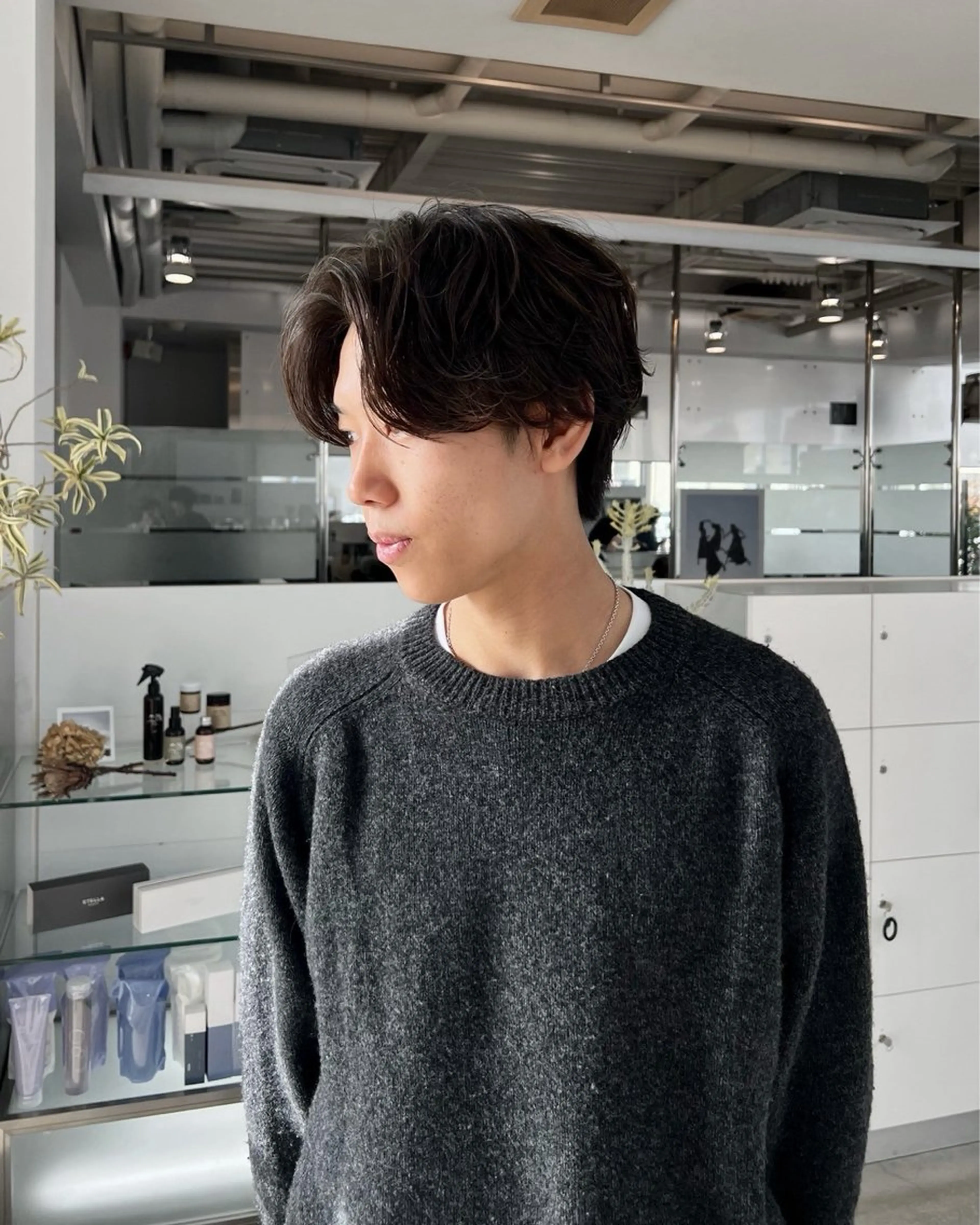 ショート メンズ カット yui/ラベンダー/ ピンク/ワインレッドのヘアスタイル