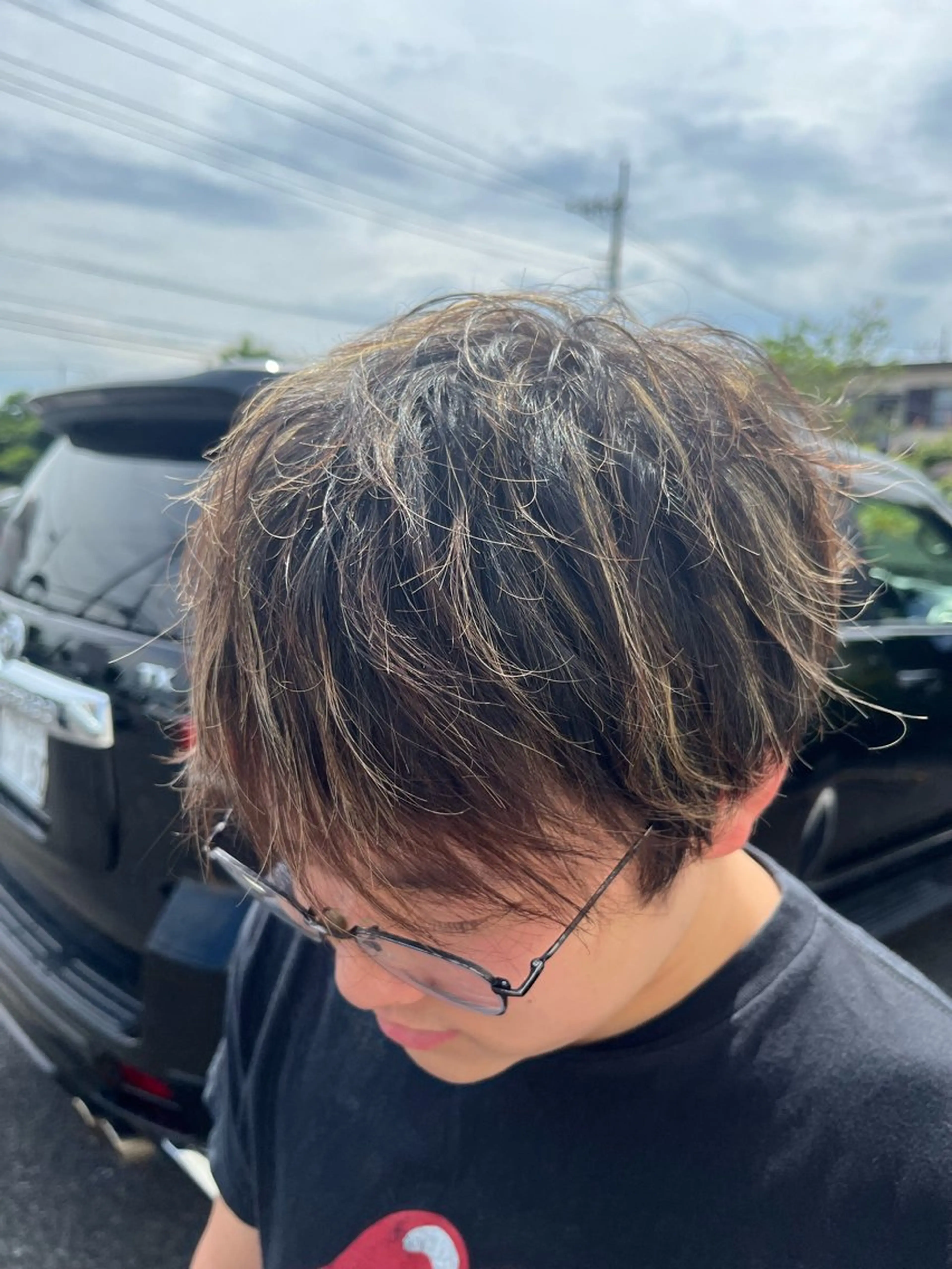 カラー ヘアカラー 久留生 隼斗のヘアスタイル