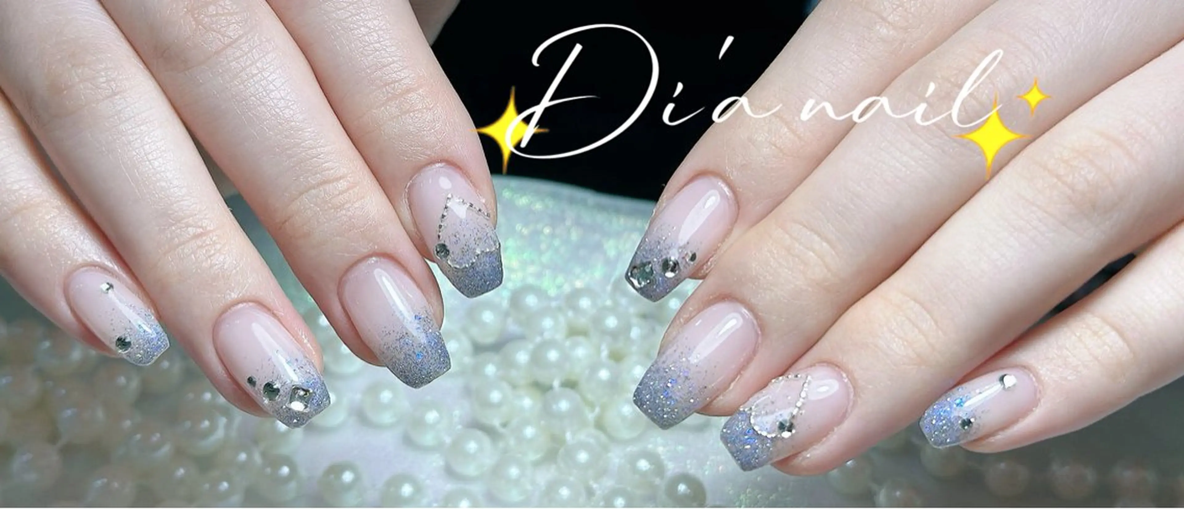 ネイル チークネイル ジェルネイル グラデーション マグネットネイル ニュアンスネイル Di'a nail ネイルサロンのネイルデザイン