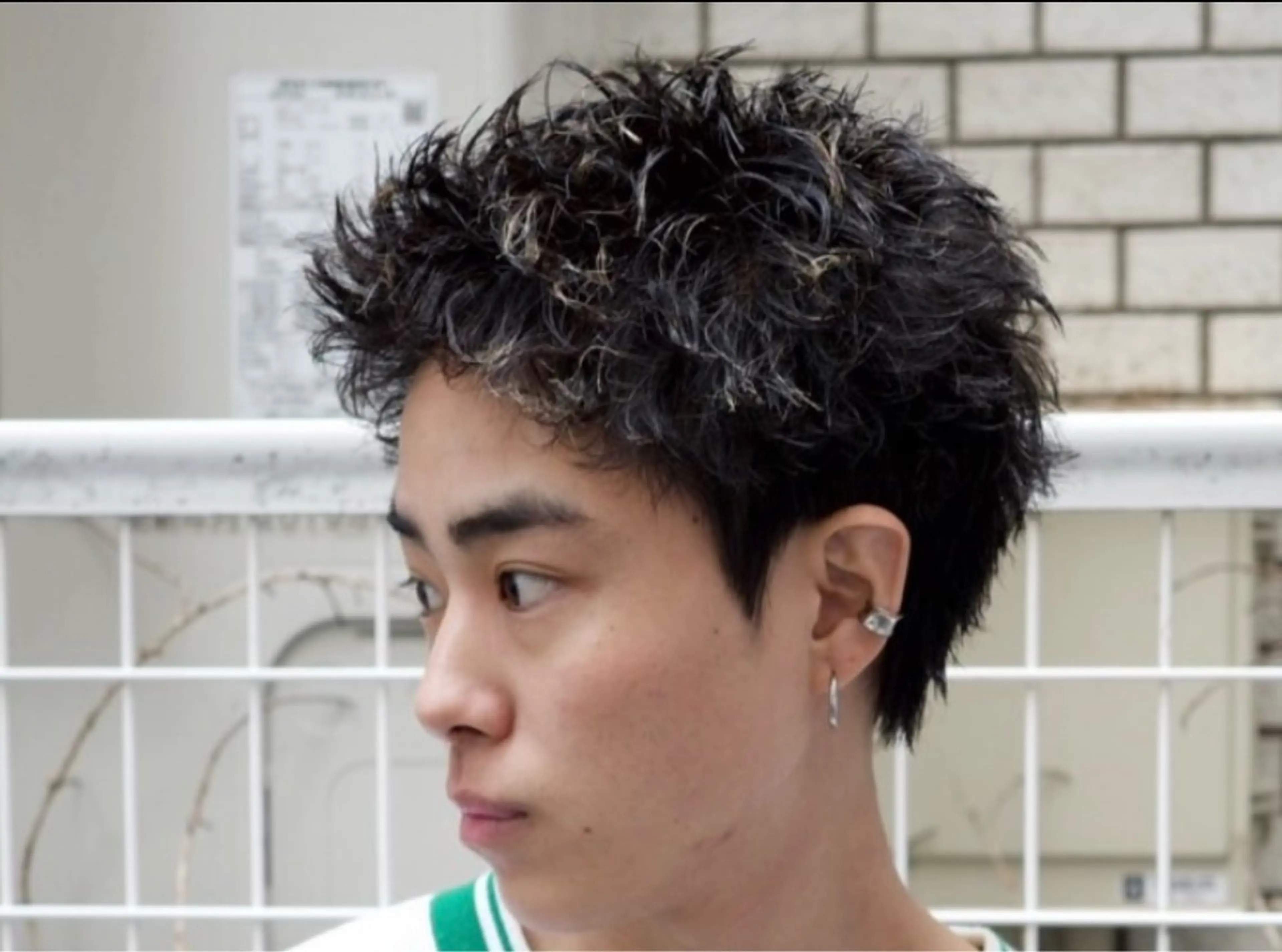 パーマ メンズ メンズパーマ スパイキーショート カット パーマ REGNO by GLANZ所属・KAMINAO HIRYUのヘアスタイル