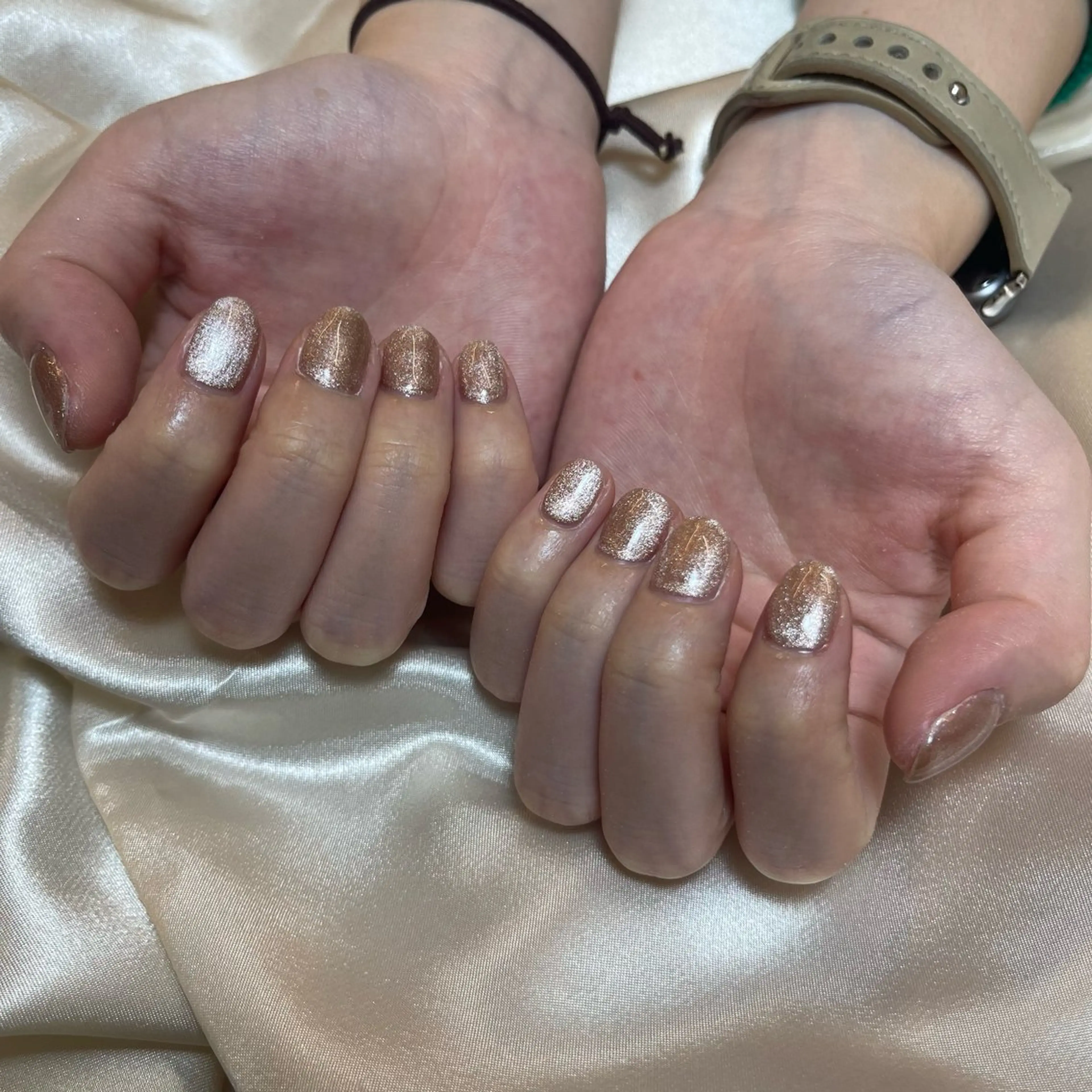 ネイル マグネットネイル マグネットワンカラー ワンカラーネイル 🧁fein. nana🩵のネイルデザイン