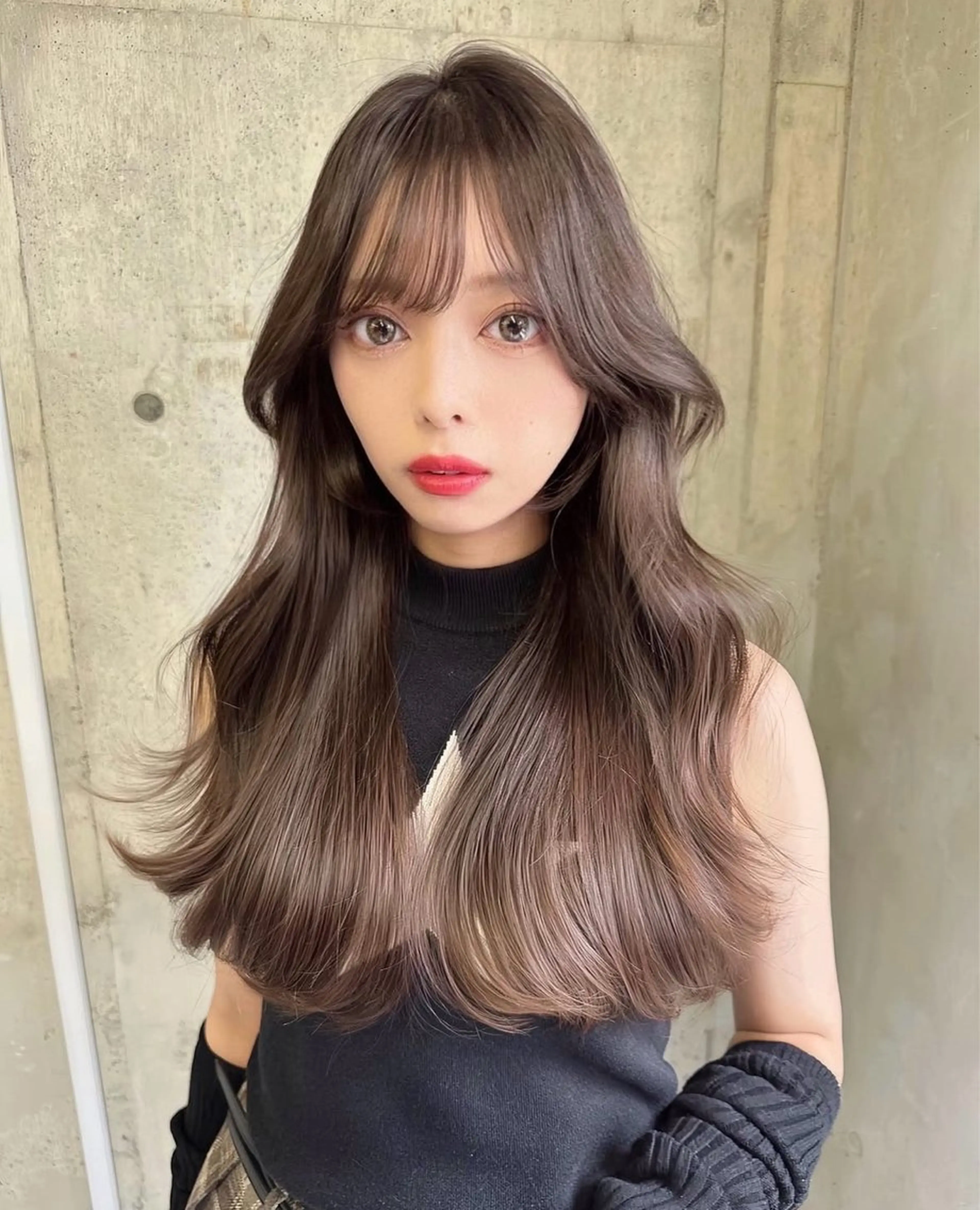 ヘアアレンジ ブリーチなし 透明感カラー/松沢のヘアスタイル