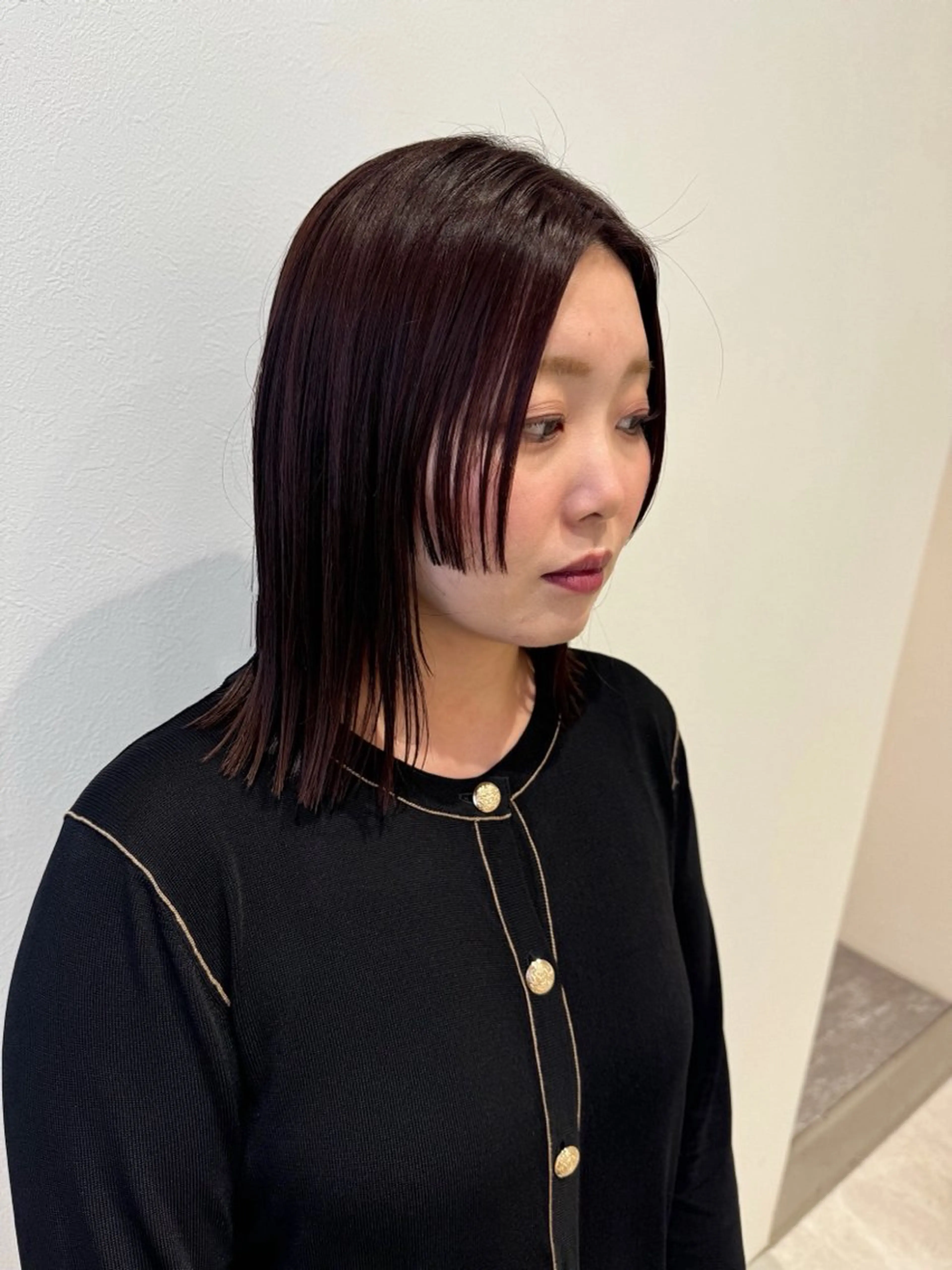 ミディアム カラー ボブ 姫カット カット ヘアカラー ボブ支持率NO1 🌈CHIKAのヘアスタイル