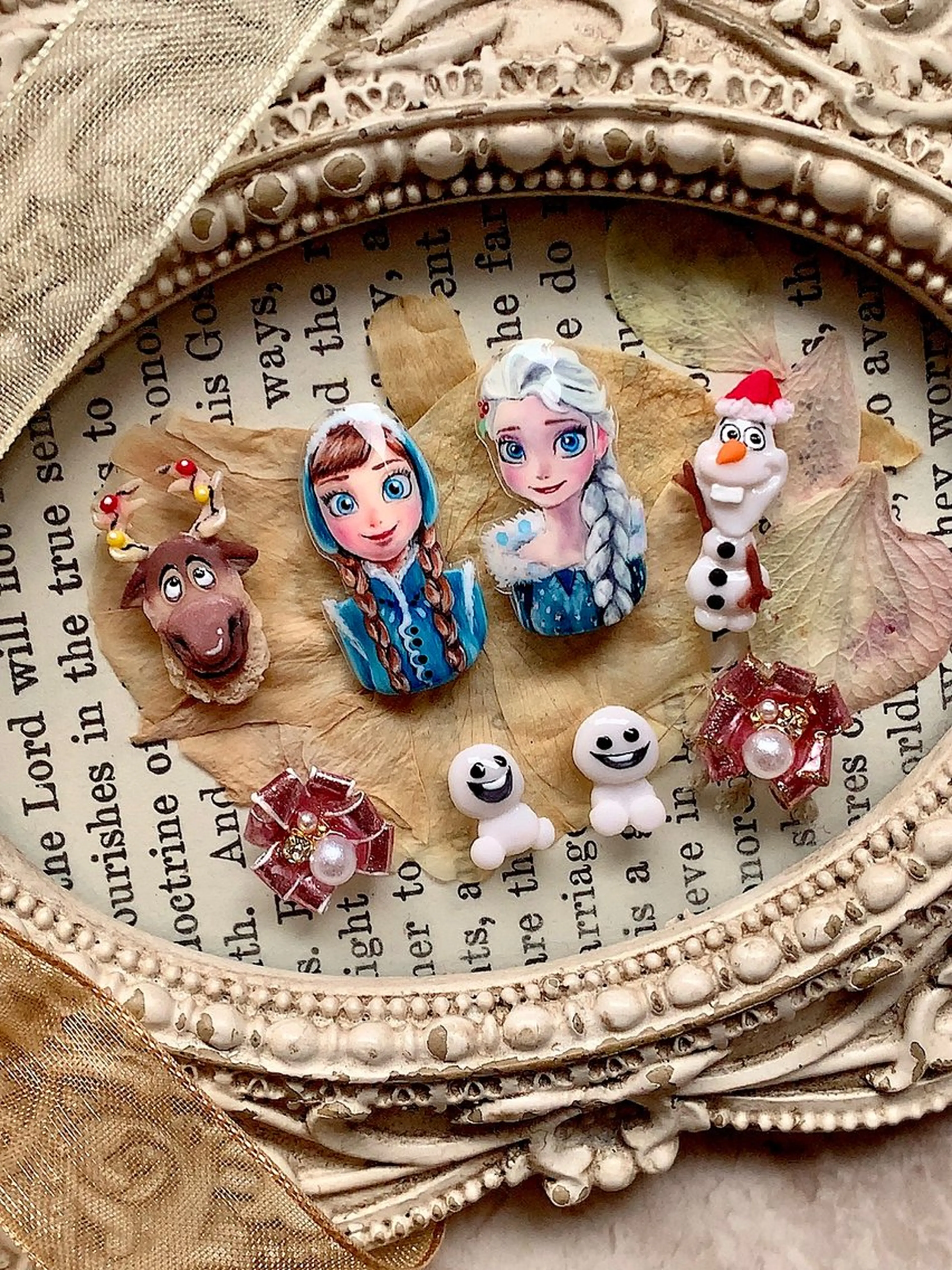 ネイル アートネイル ぷっくりネイル 冬ネイル シェアサロンLei.g(レイジー)所属・3Dアートネイル💗 都築レナのネイルデザイン